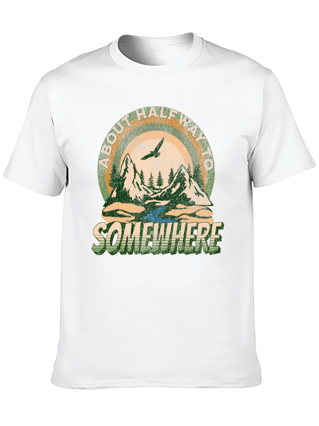About Halfway To Somewhere Graphic Tee - Black