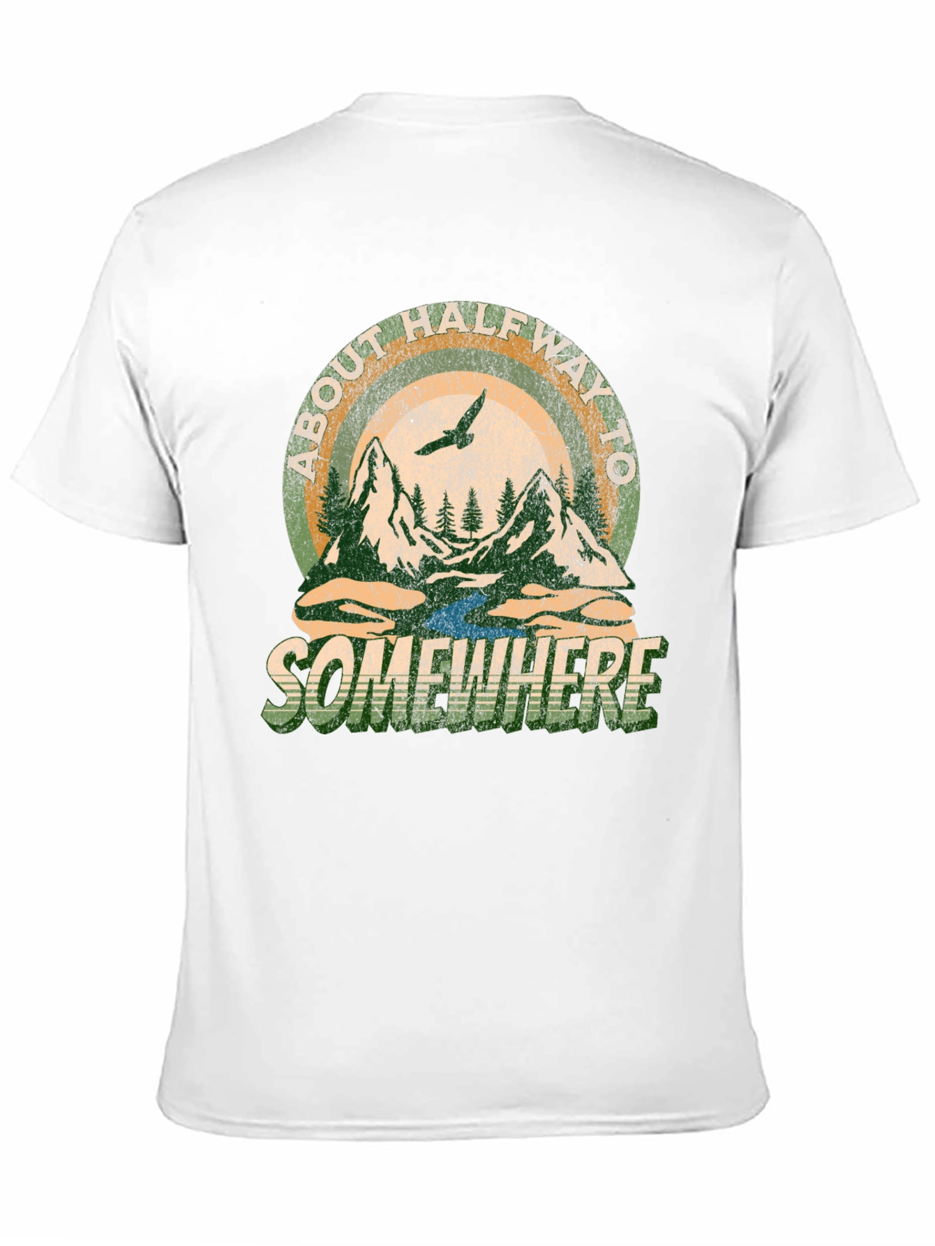 About Halfway To Somewhere Graphic Tee - Black