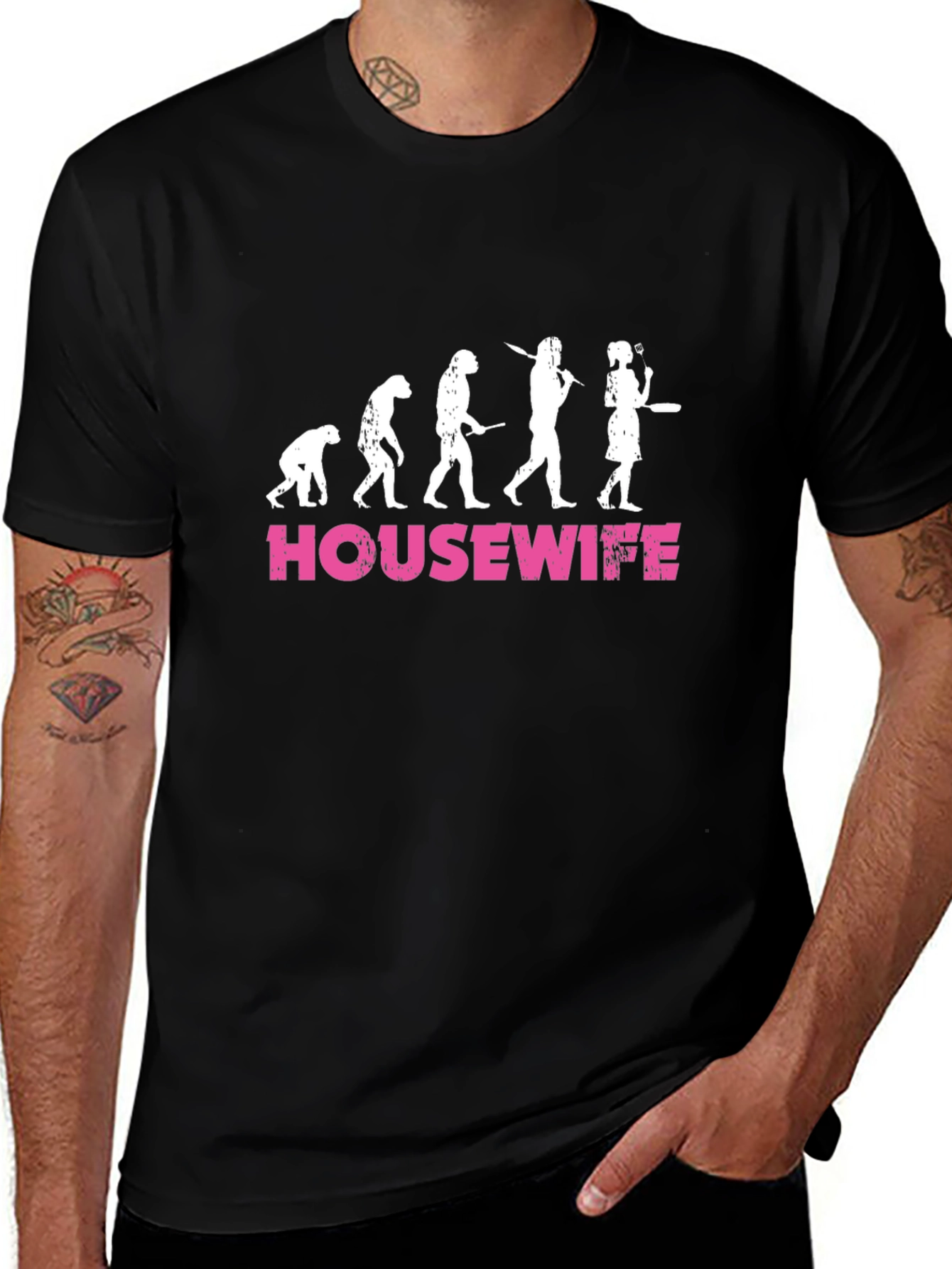 Housewife Evolution T-Shirt - Funny Graphic Tee