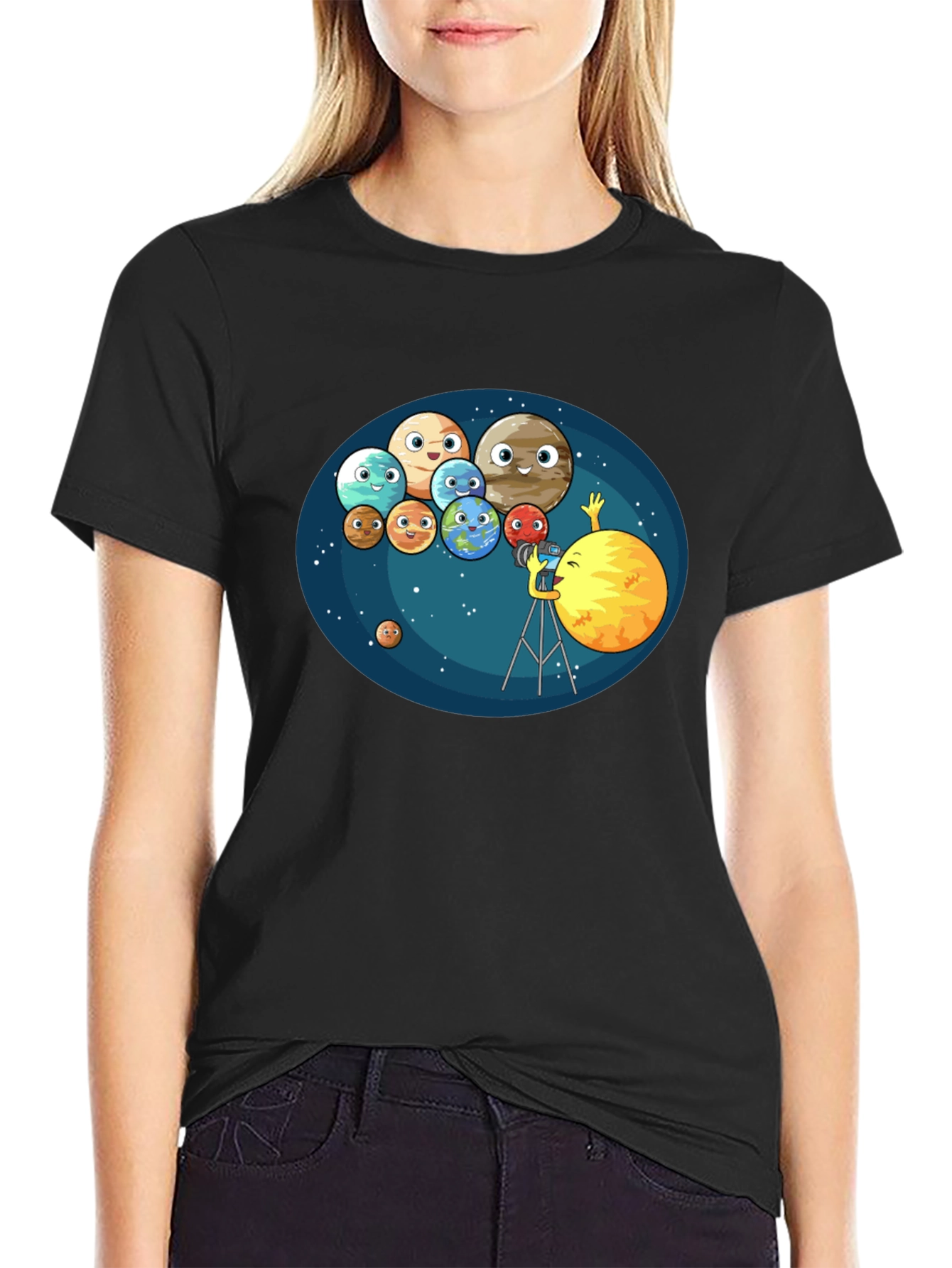 Cartoon Planets T-Shirt