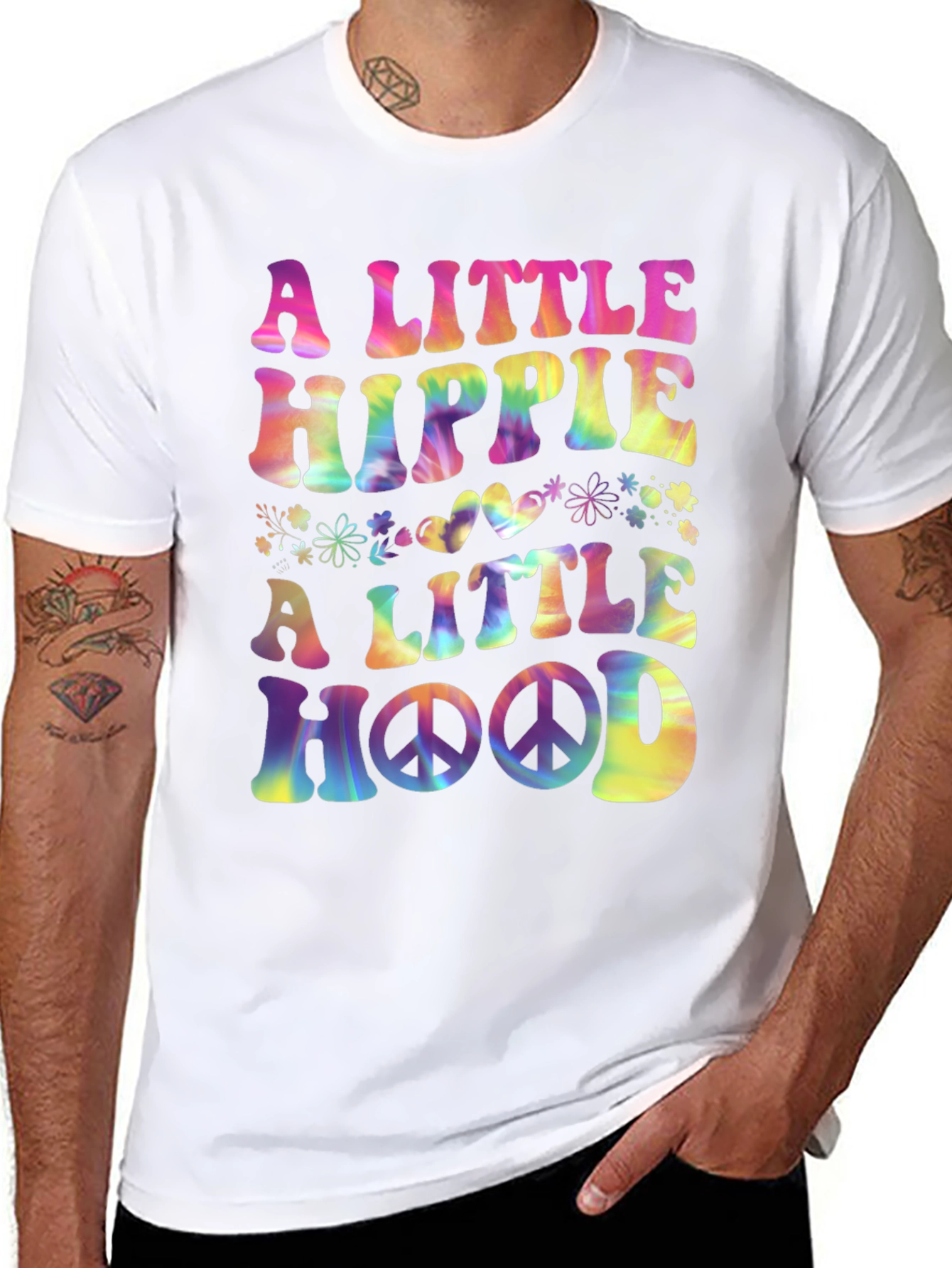 A Little Hippie A Little Hood Graphic Tee