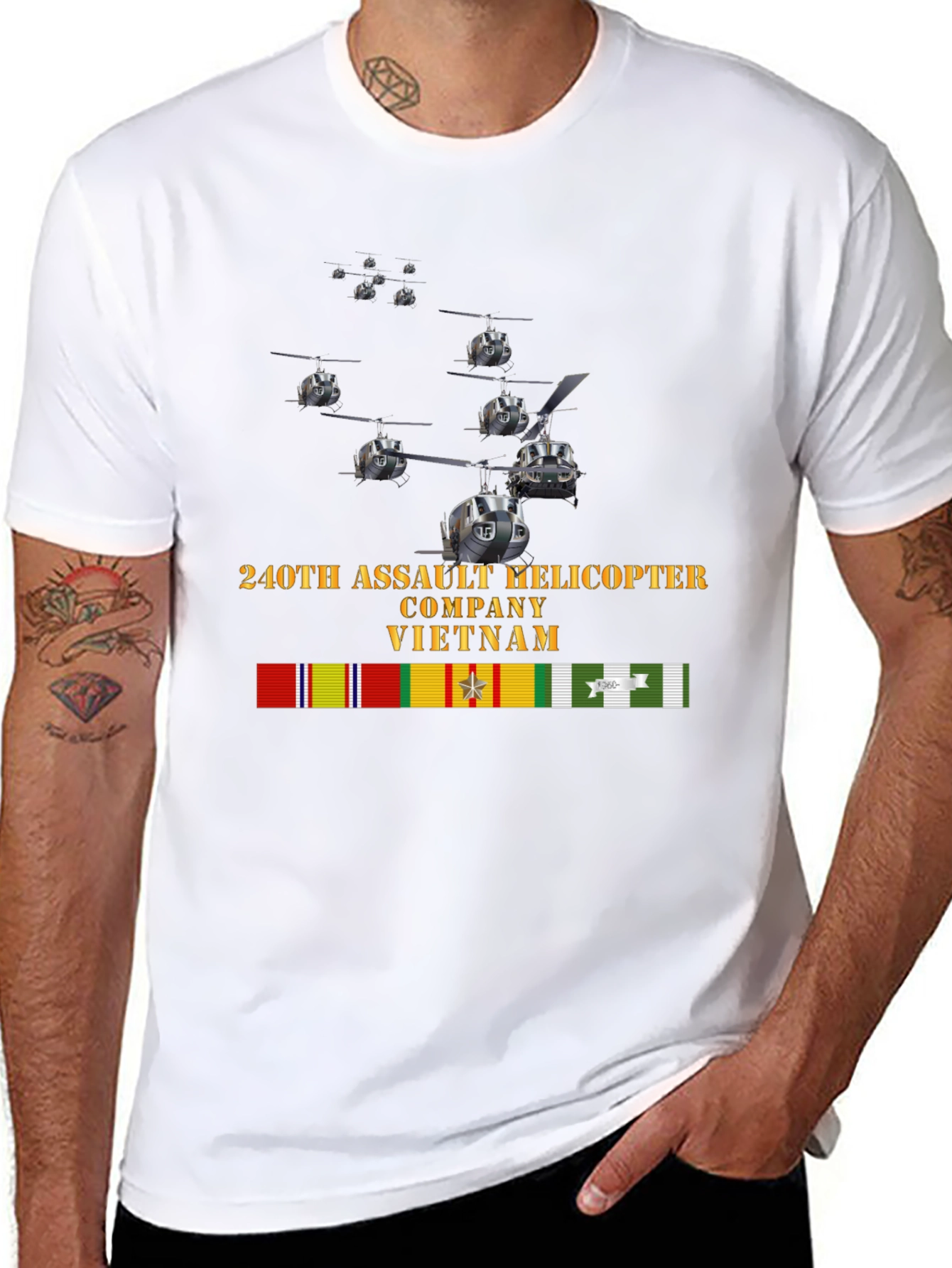 240th Assault Helicopter Company Vietnam T-Shirt