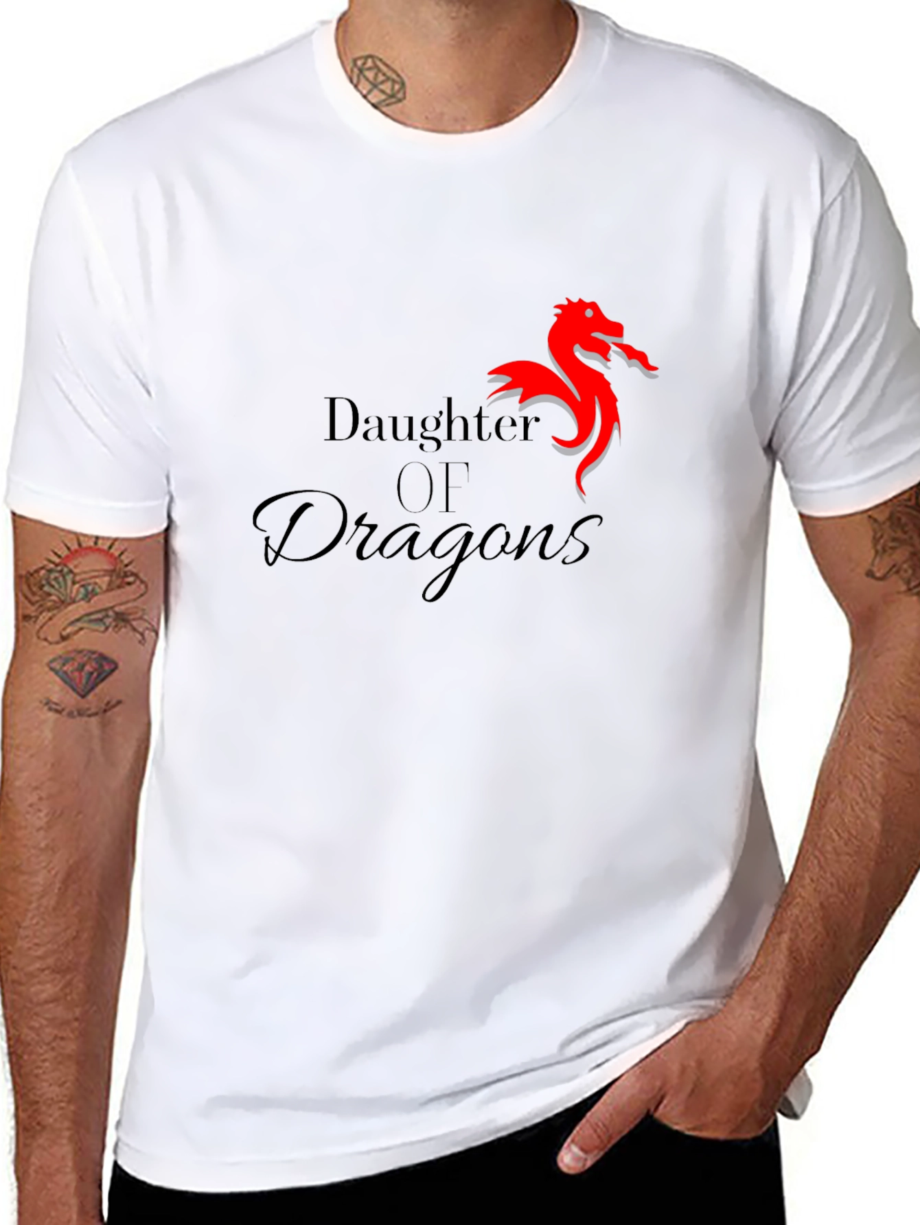 Daughter of Dragons Graphic T-Shirt - Black