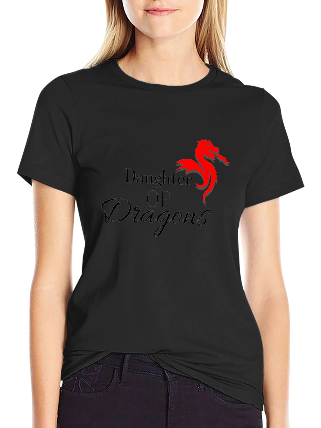 Daughter of Dragons Graphic T-Shirt - Black