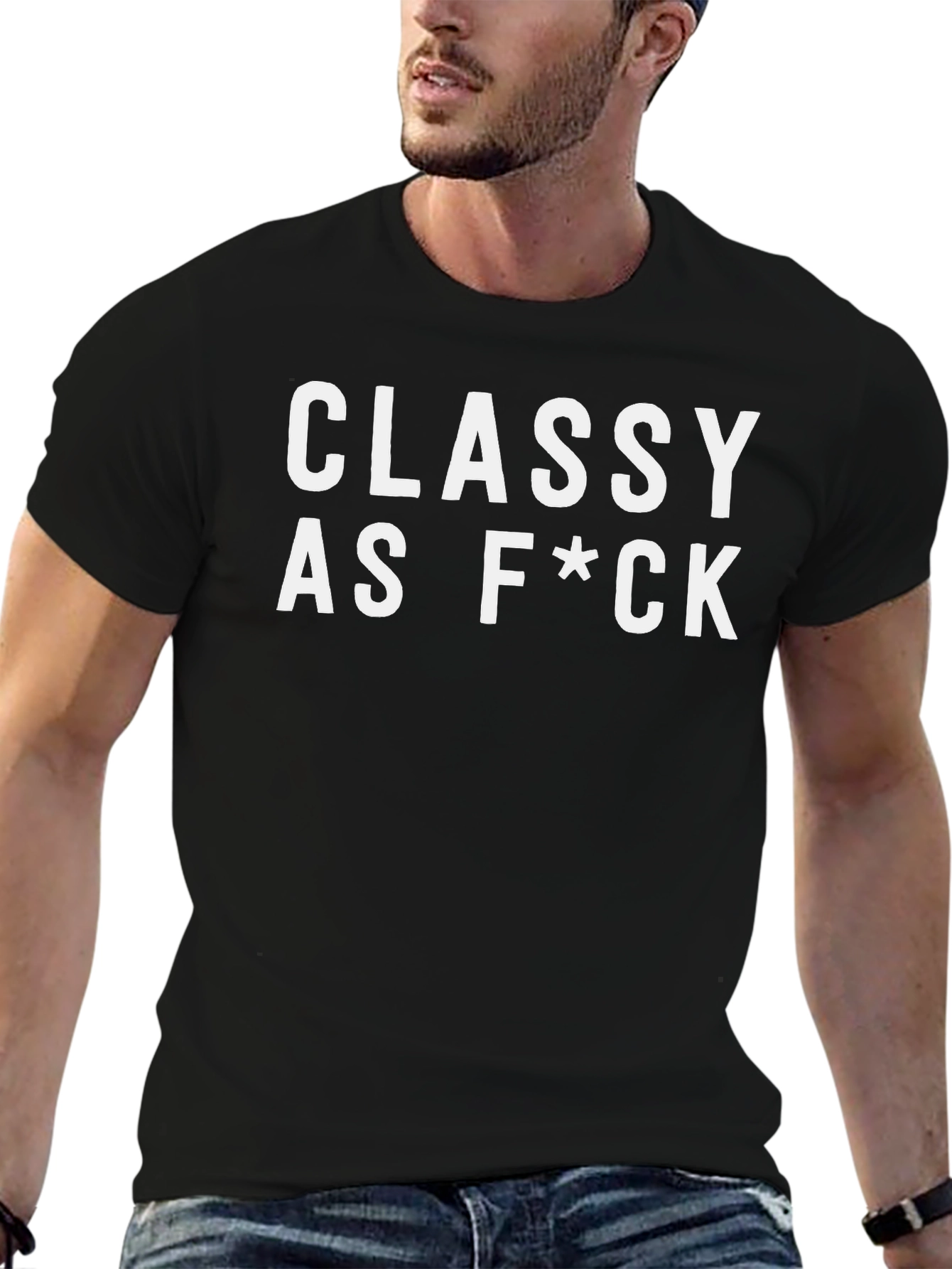 Classy As F*ck Black Graphic Tee