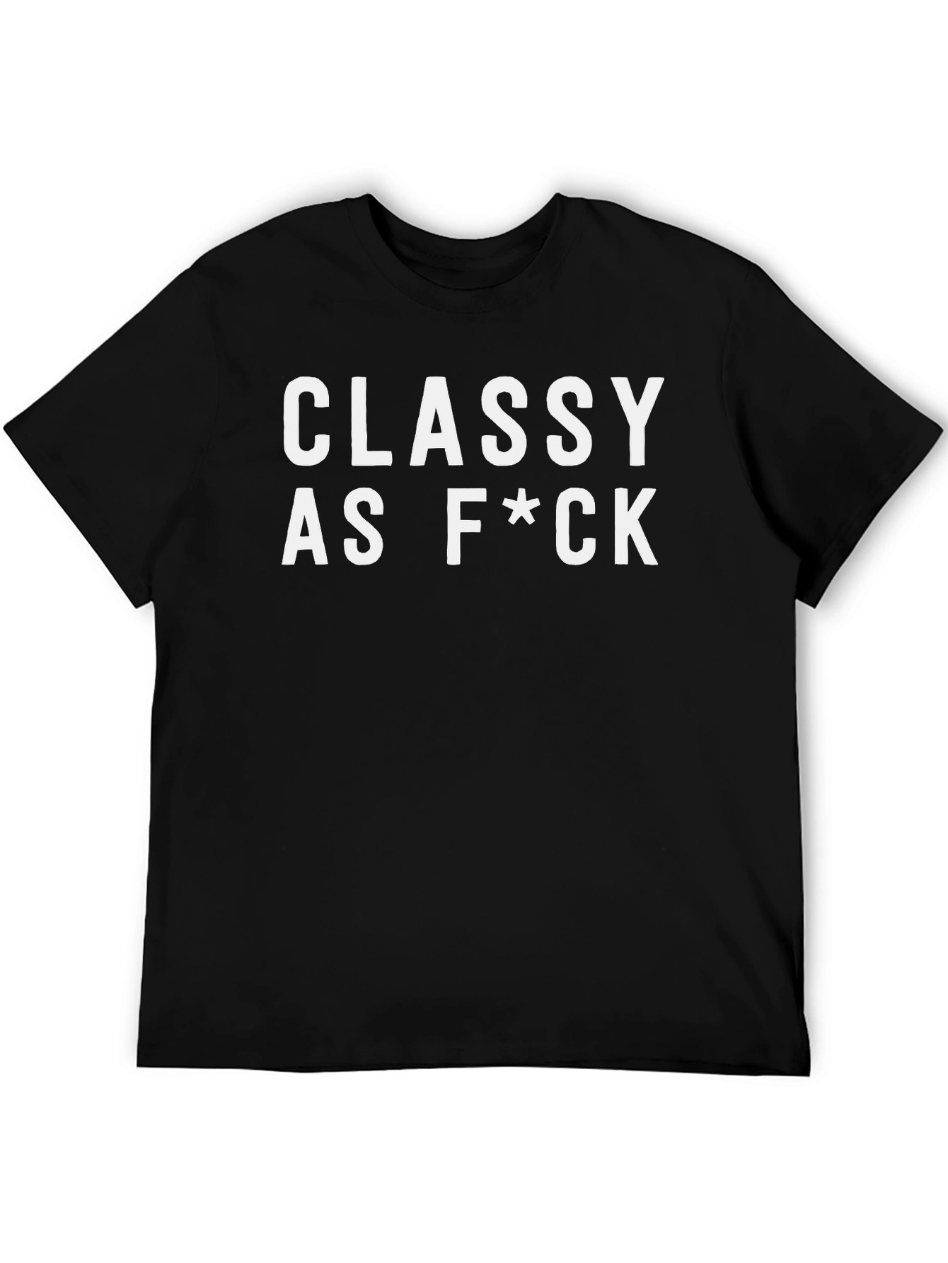 Classy As F*ck Black Graphic Tee
