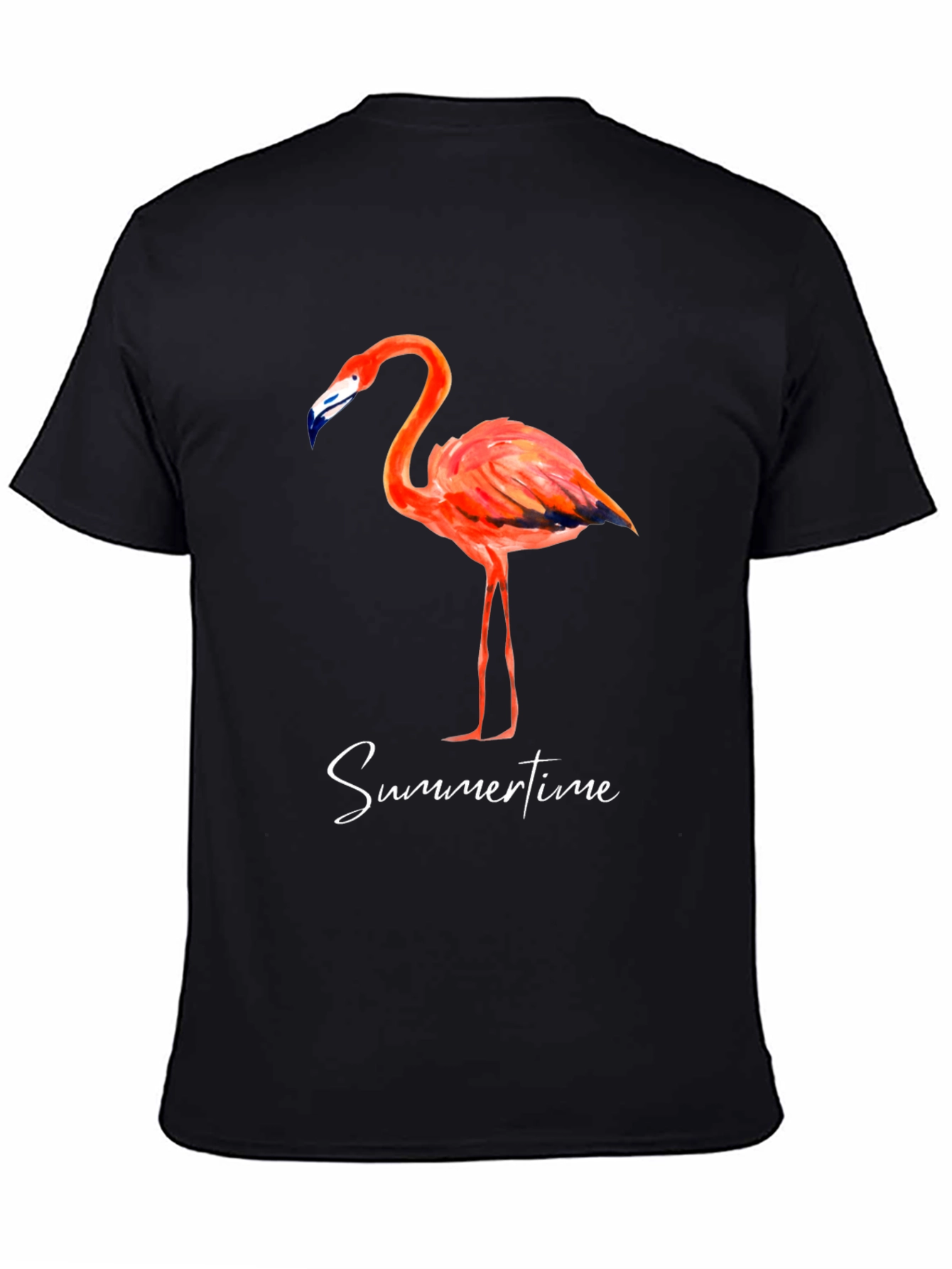 Flamingo Summertime Graphic Tee - Stylish Mens T-Shirt