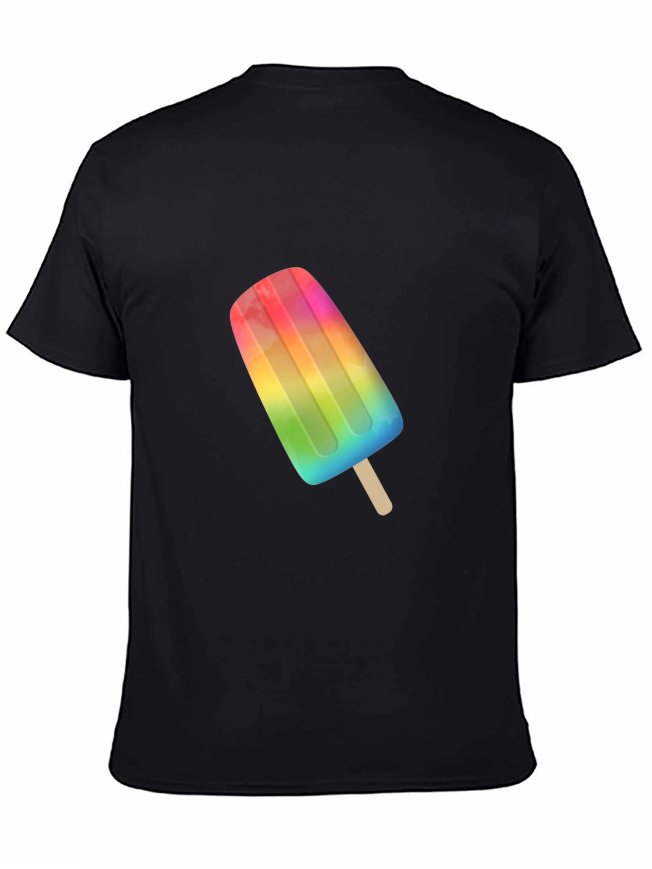 Rainbow Popsicle Graphic Tee - Summer Fun!