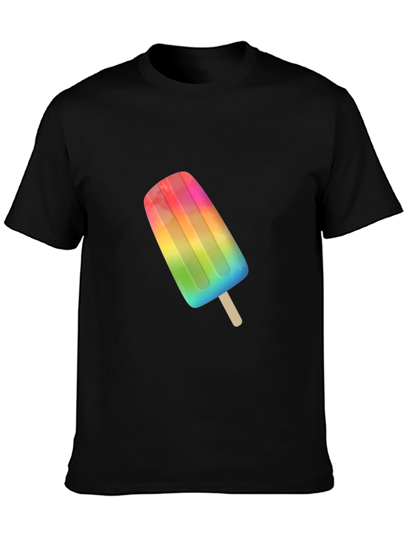 Rainbow Popsicle Graphic Tee - Summer Fun!
