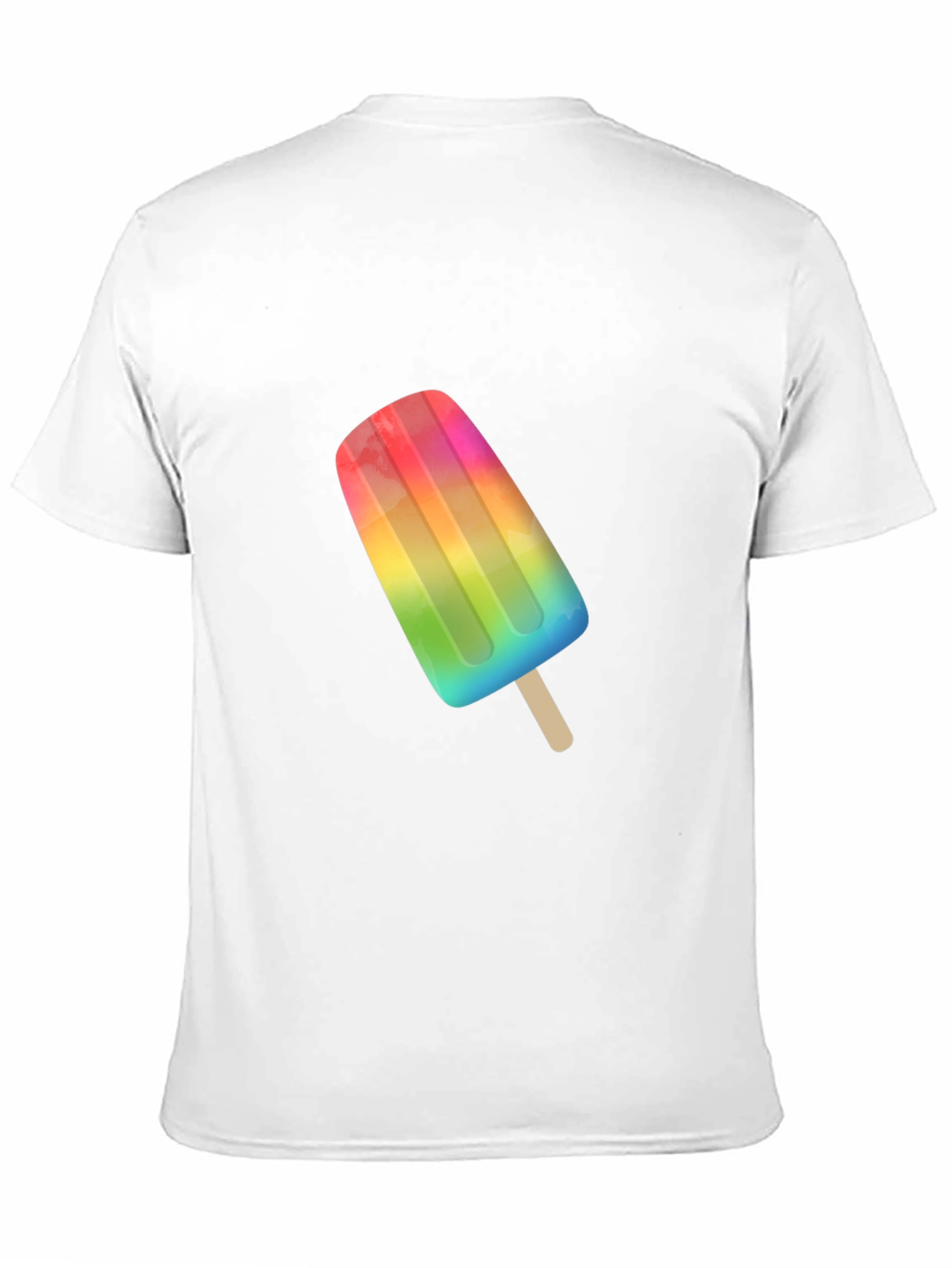 Rainbow Popsicle Graphic Tee - Summer Fun!