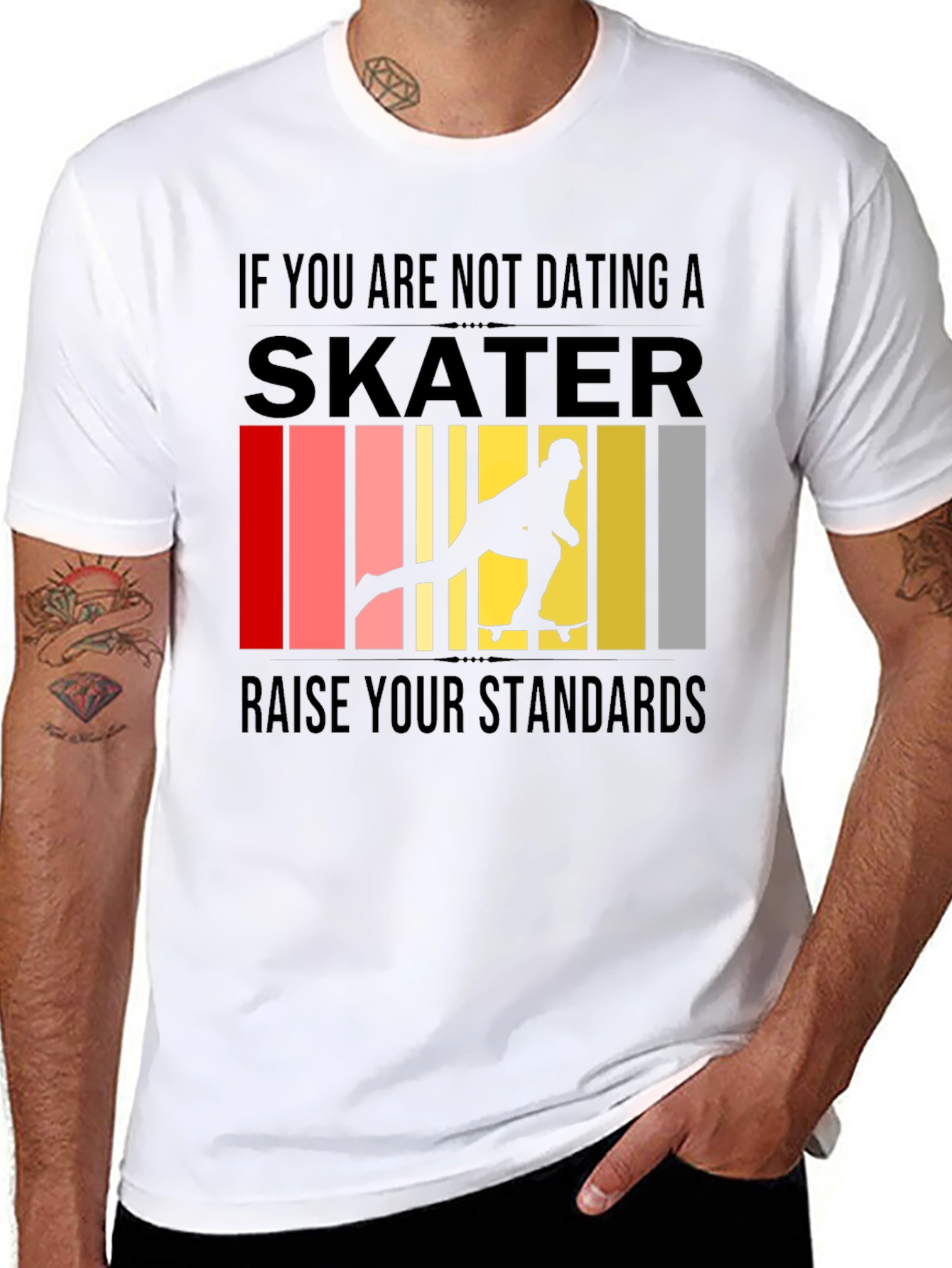 Skater Graphic T-Shirt - Raise Your Standards
