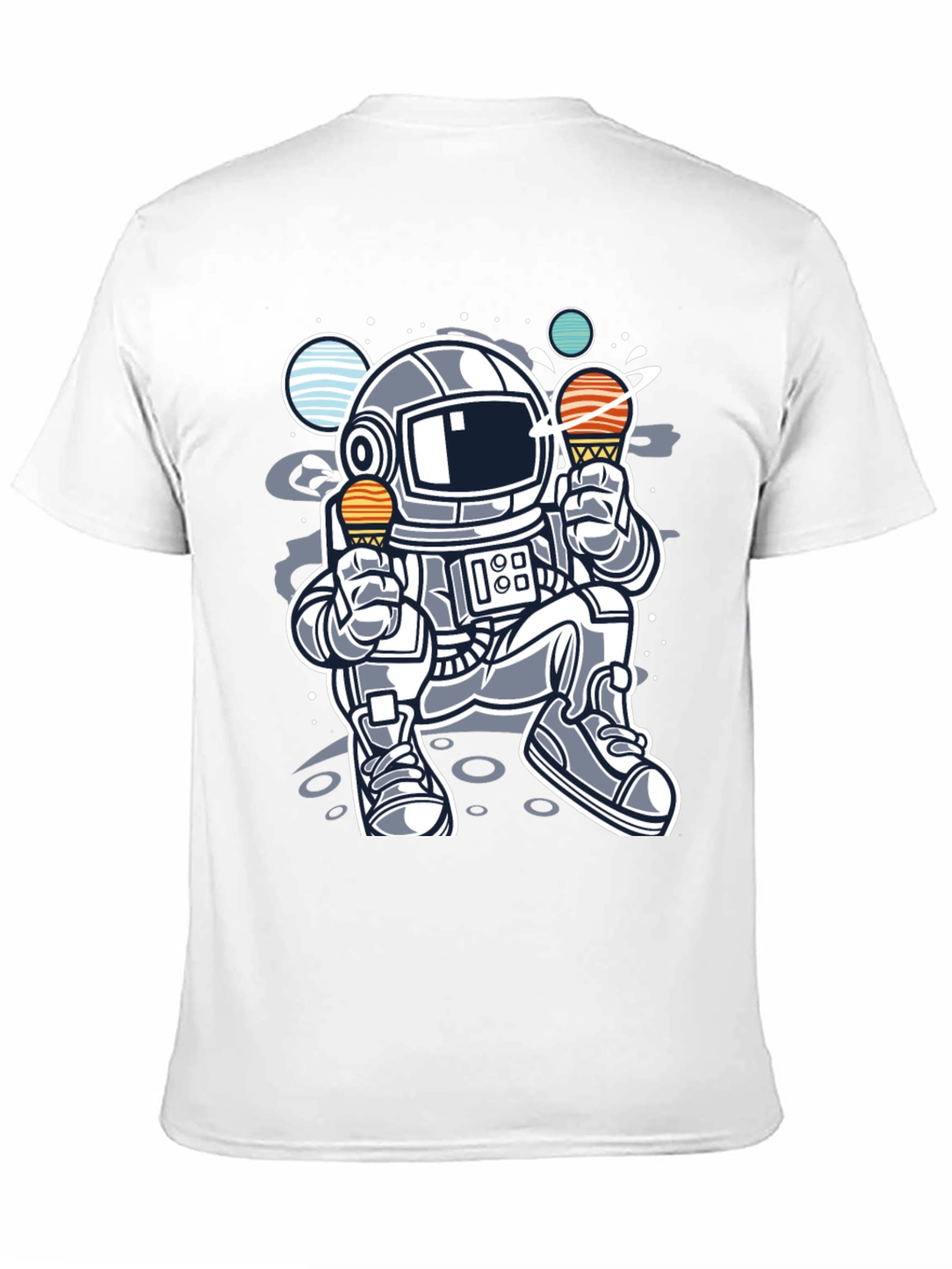 Astronaut Ice Cream T-Shirt - Space Lover Tee