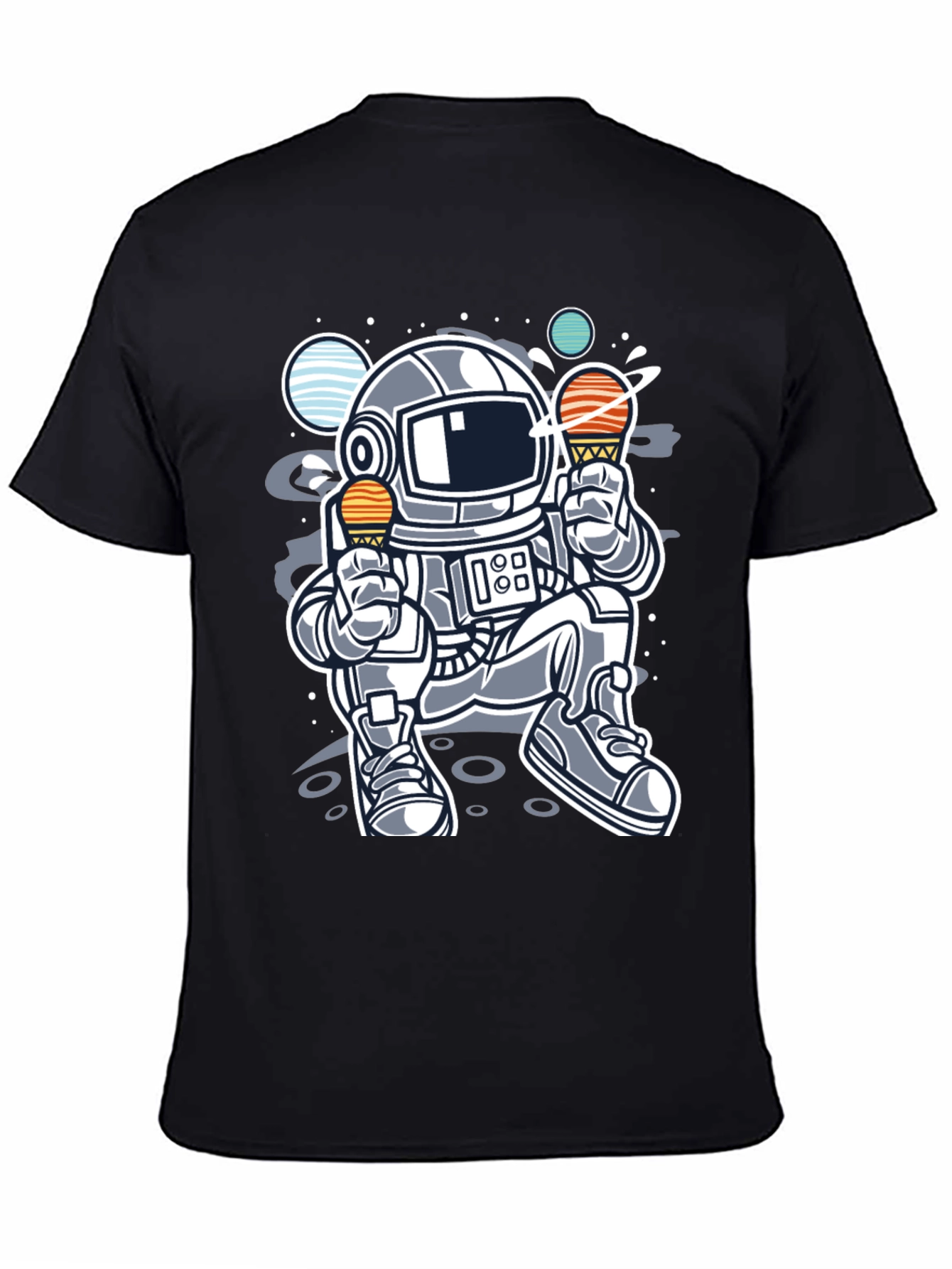 Astronaut Ice Cream T-Shirt - Space Lover Tee
