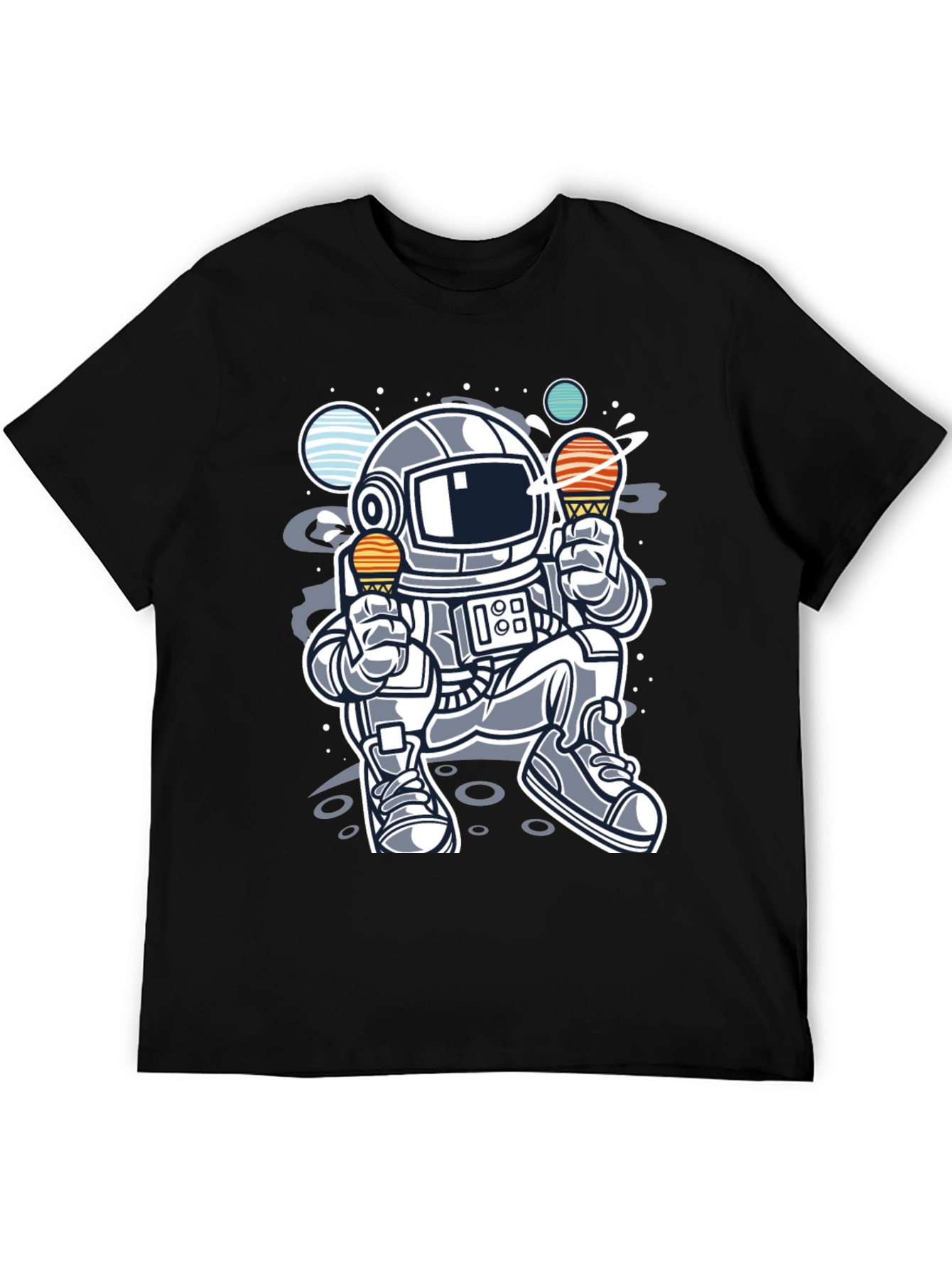 Astronaut Ice Cream T-Shirt - Space Lover Tee