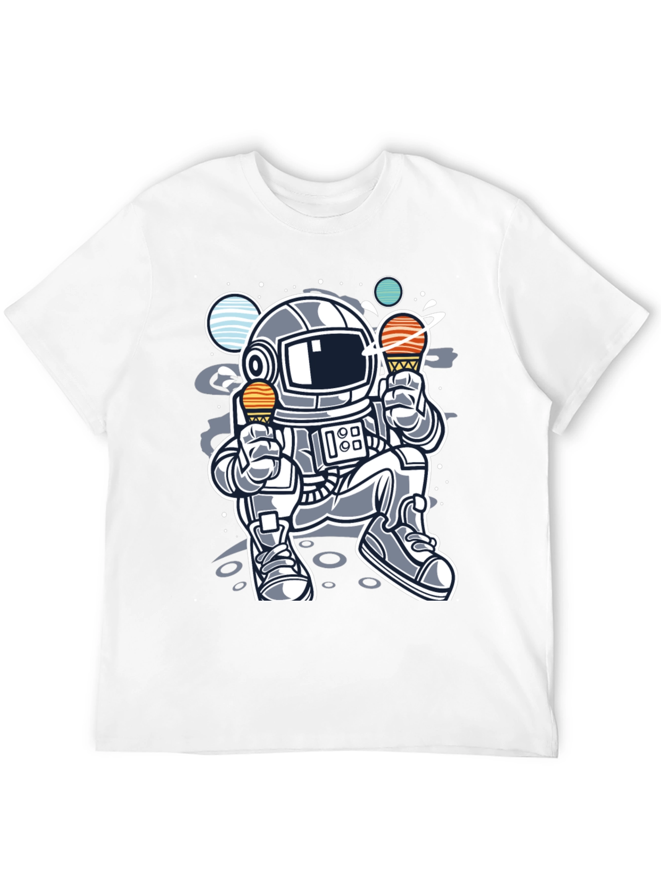 Astronaut Ice Cream T-Shirt - Space Lover Tee