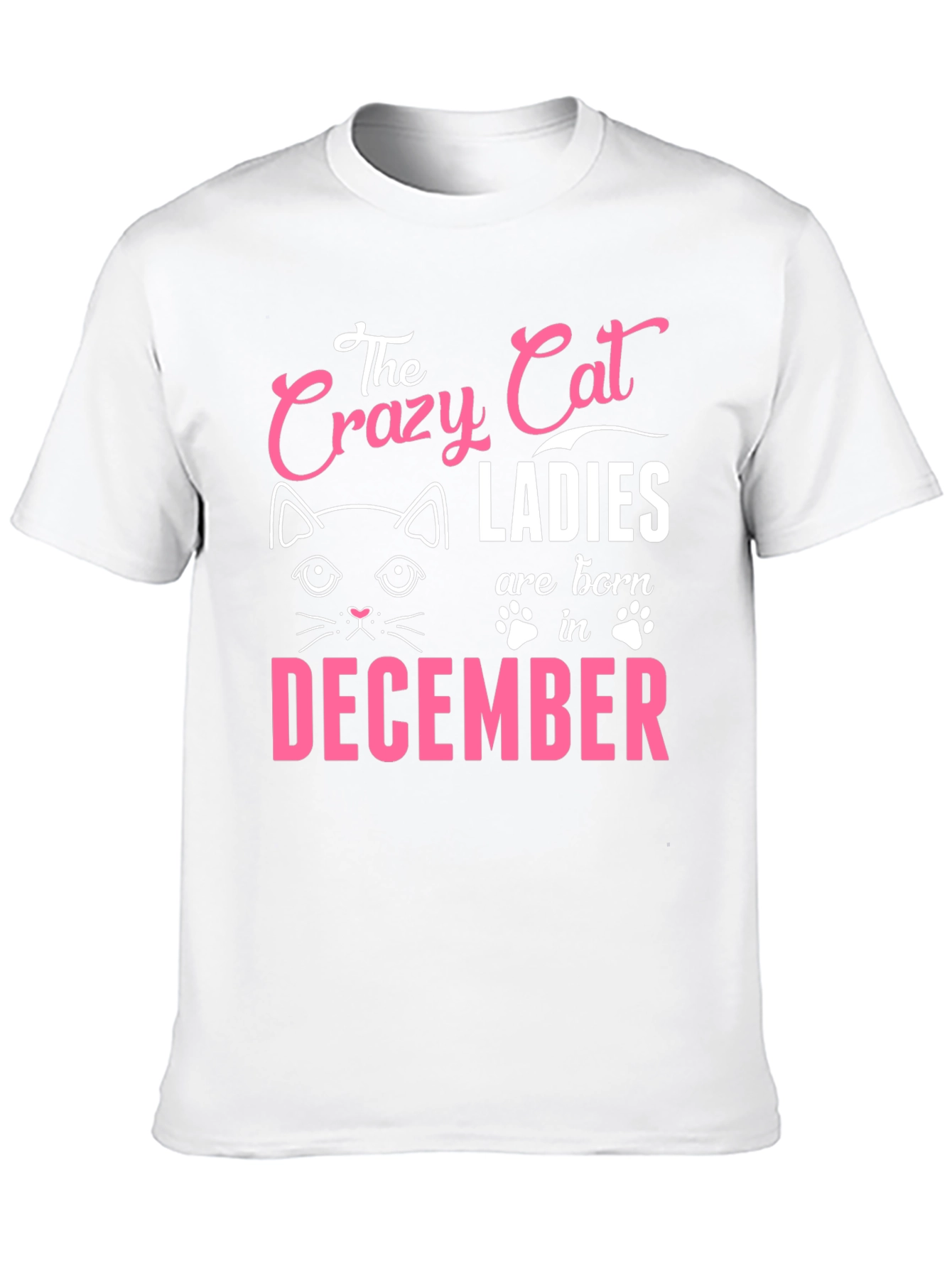 Crazy Cat Ladies December Birthday T-Shirt