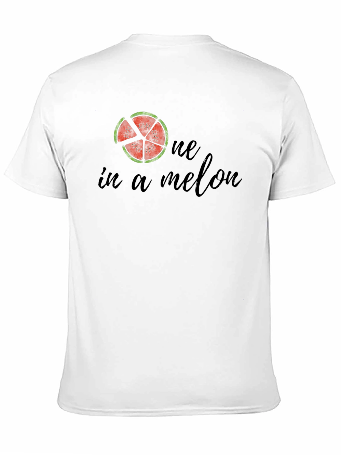 One In A Melon Black Graphic Tee