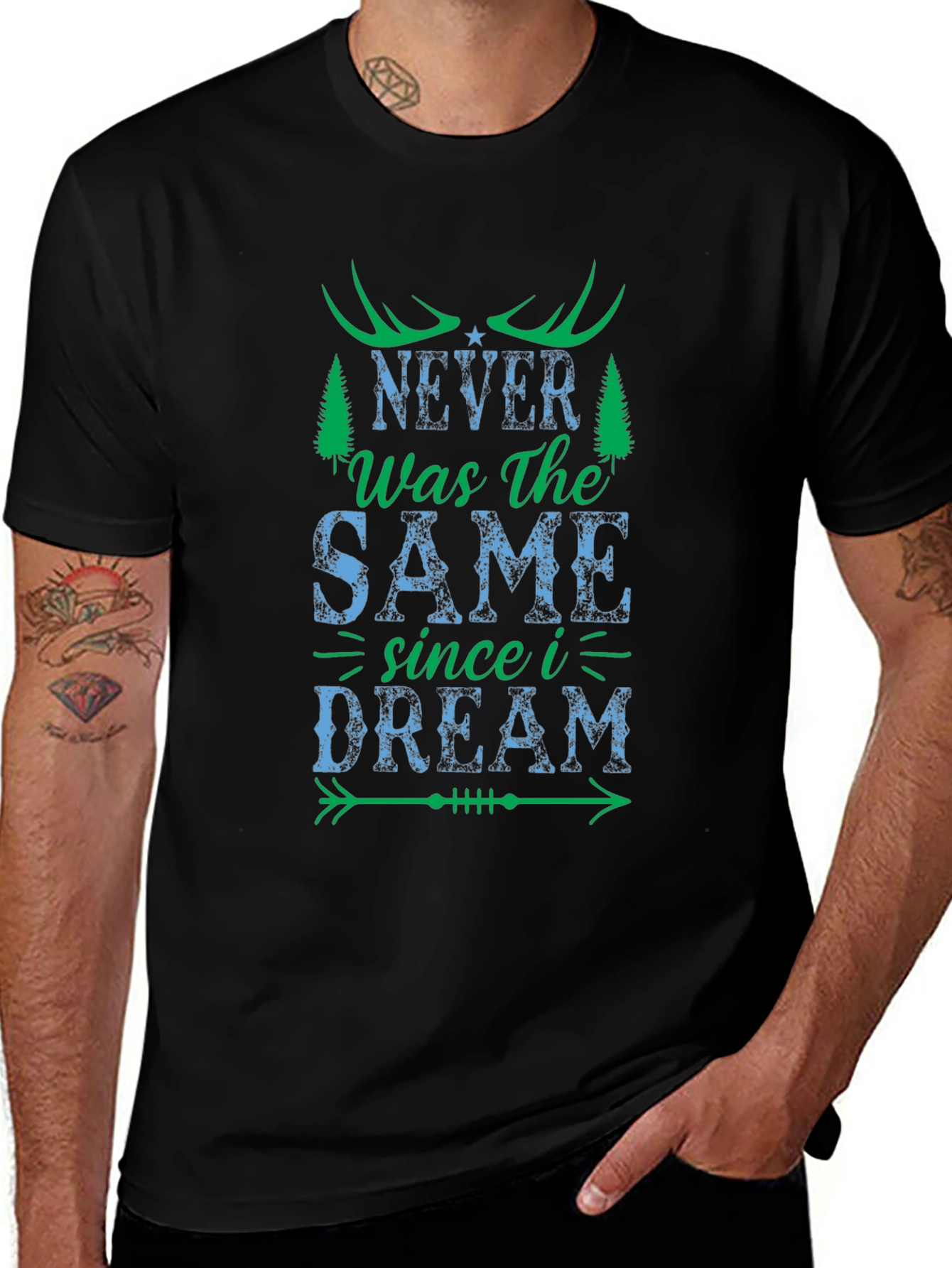 Never Was The Same Tee - Black Graphic T-Shirt