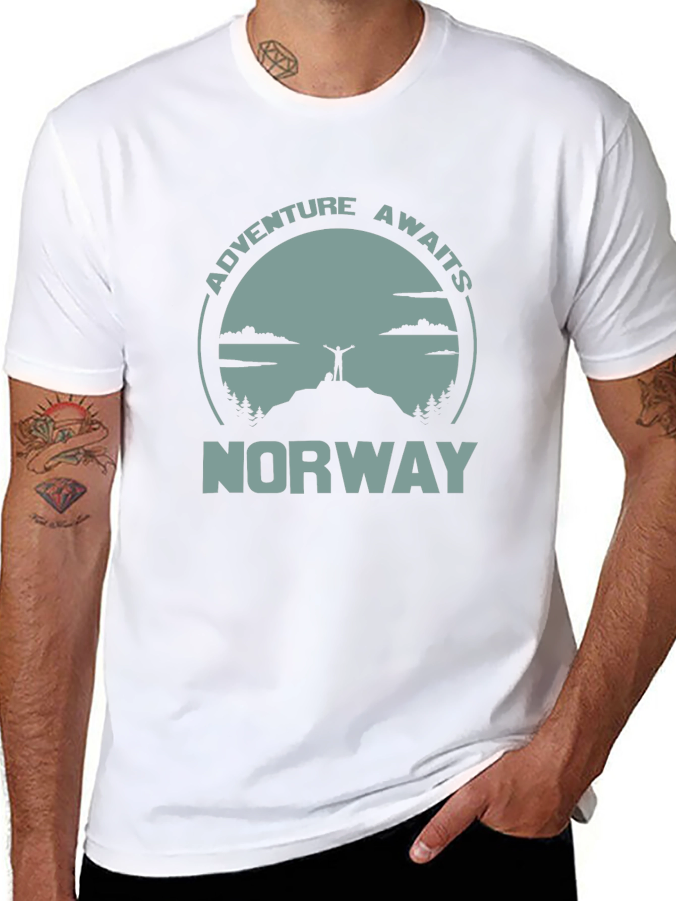 Norway Adventure Awaits Graphic T-Shirt