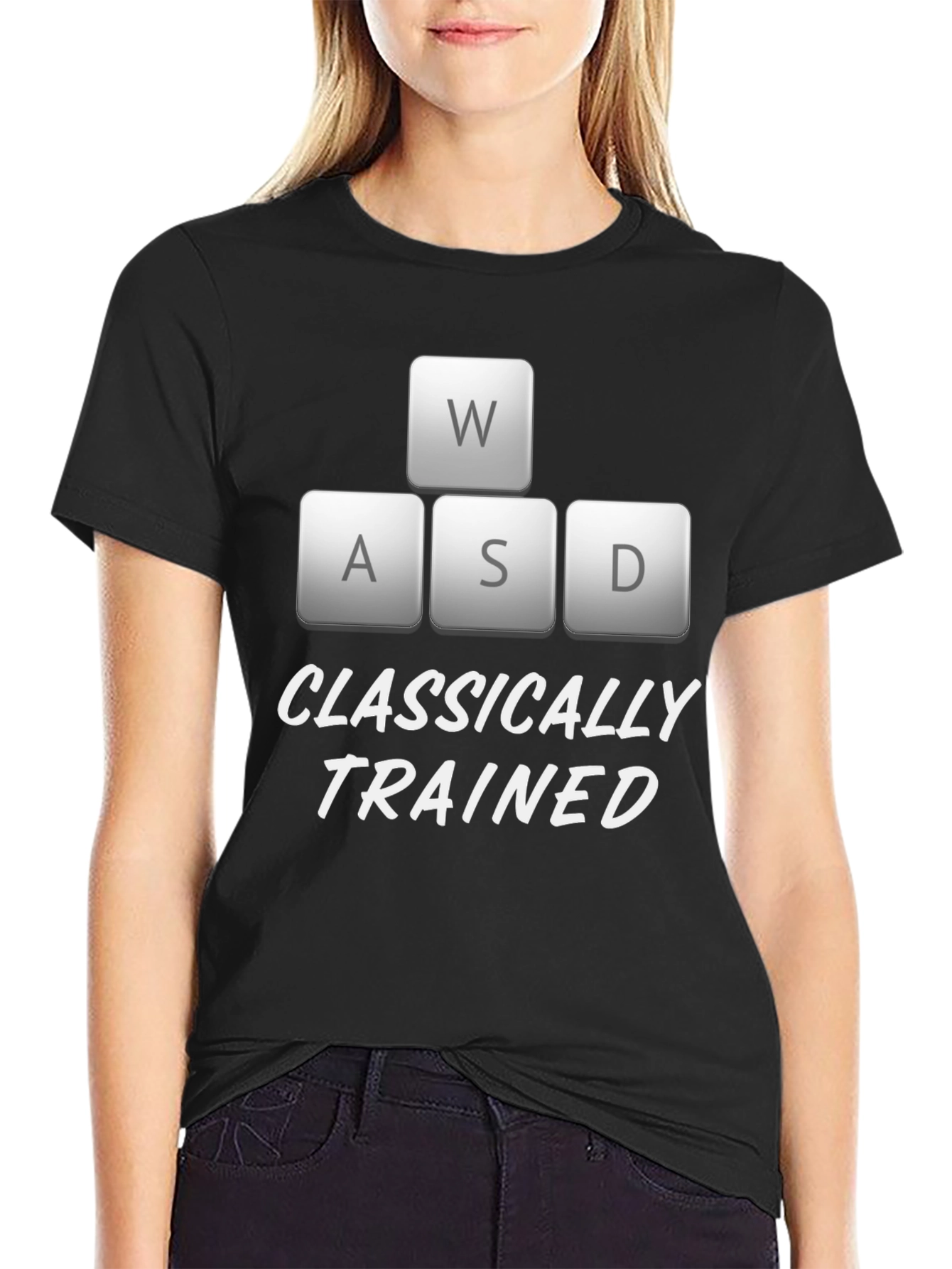 Classically Trained Gamer T-Shirt - WASD Design