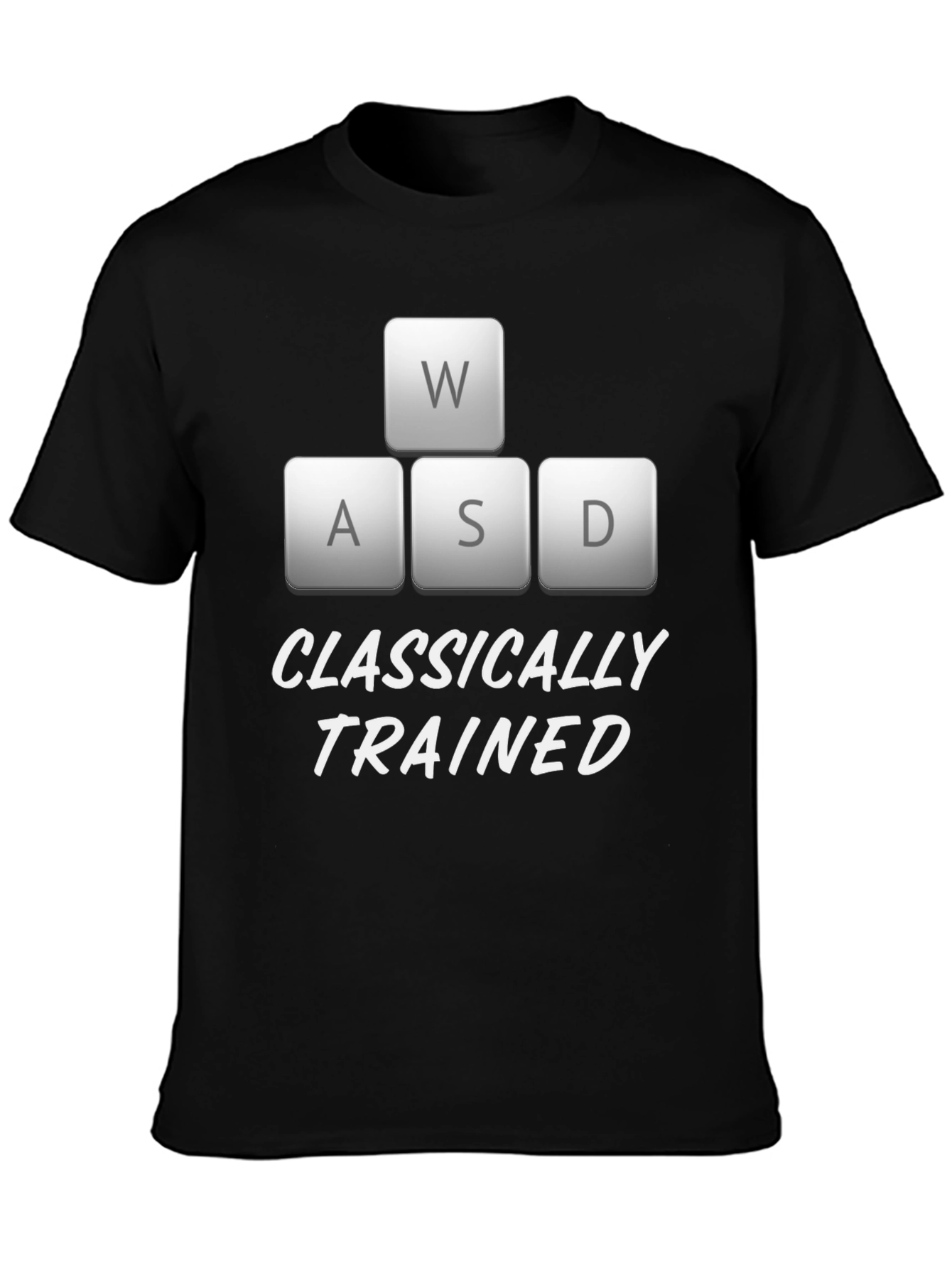 Classically Trained Gamer T-Shirt - WASD Design