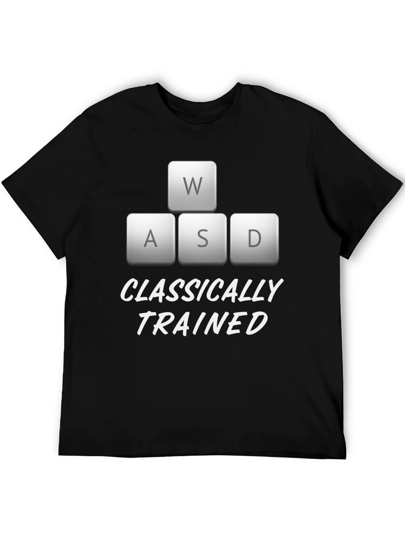 Classically Trained Gamer T-Shirt - WASD Design