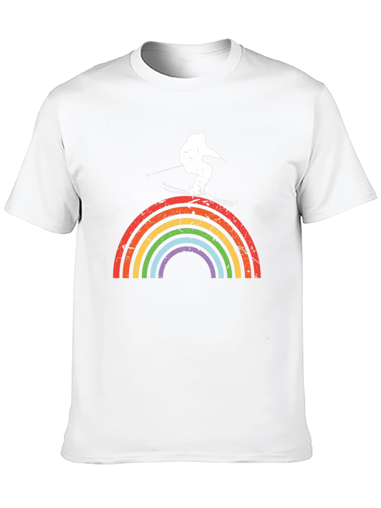 Rainbow Skiing T-Shirt