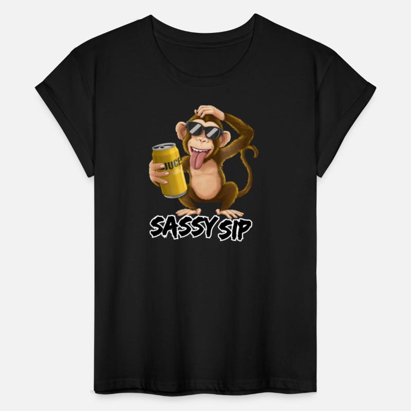 "Sassy Sip: Monkeying Around with Style"