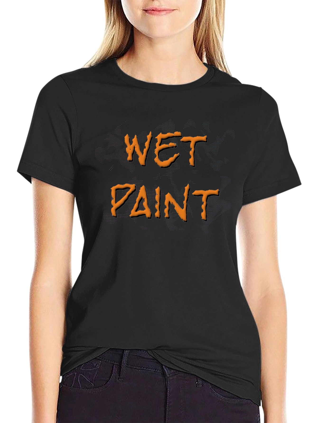 Wet Paint Novelty Graphic T-Shirt