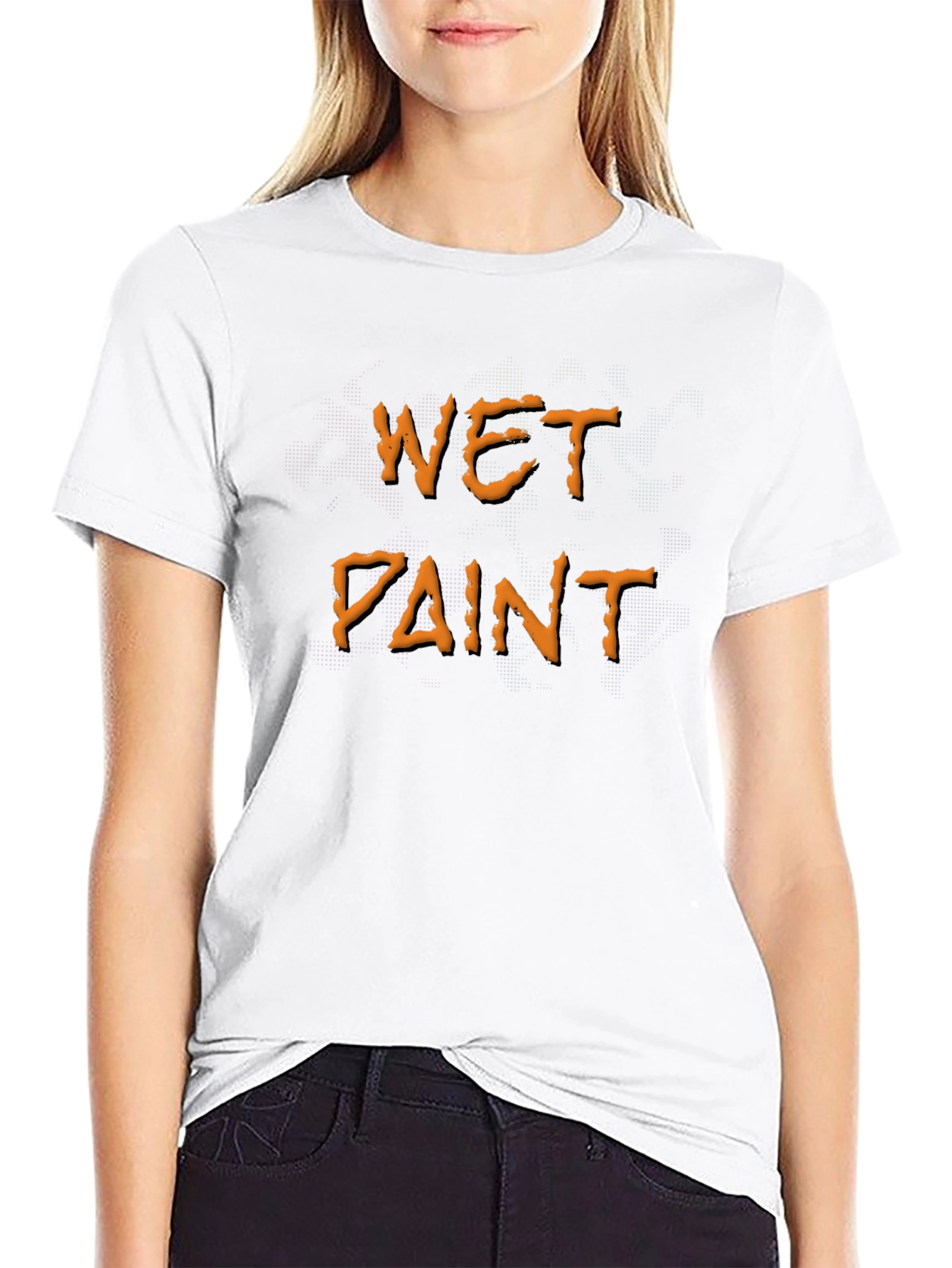 Wet Paint Novelty Graphic T-Shirt
