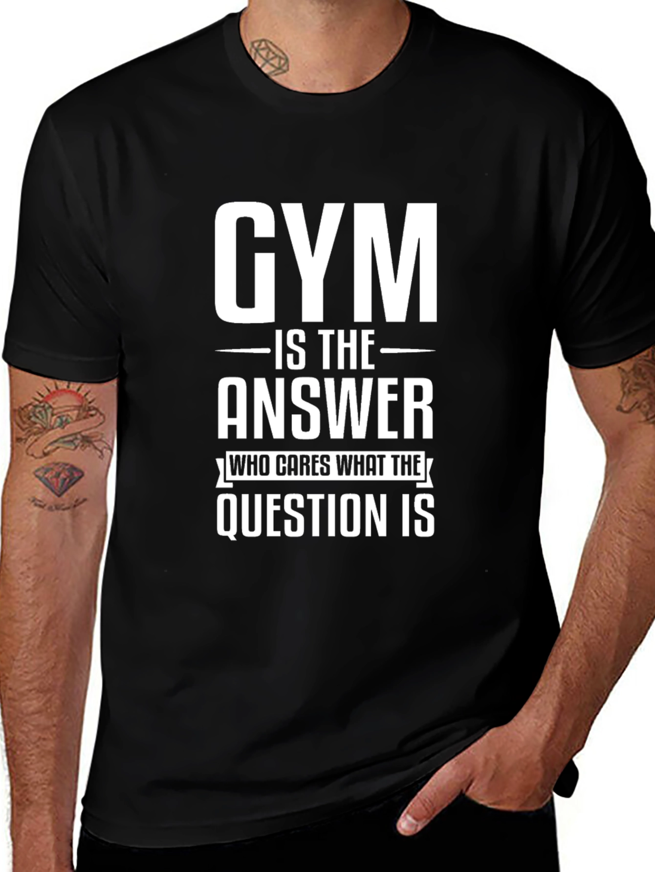 Gym is the Answer T-Shirt - Workout Motivation