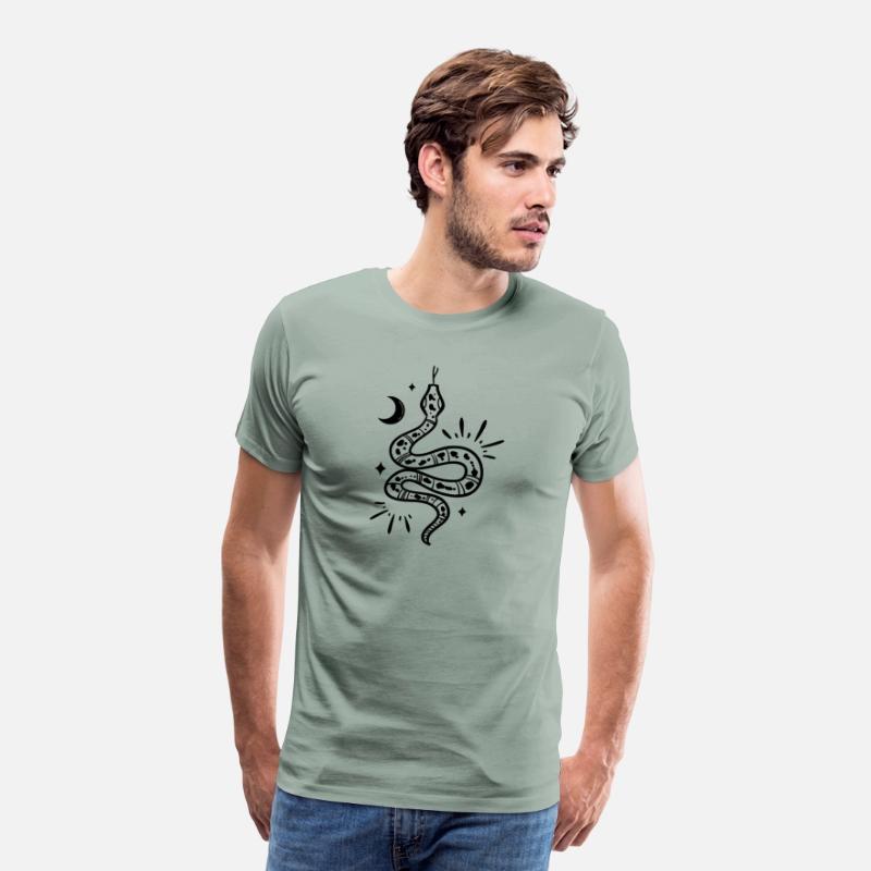 "Serpent Moonlight" T-Shirt - Embrace the Mystical