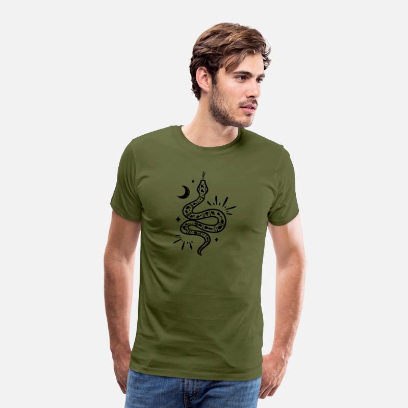 "Serpent Moonlight" T-Shirt - Embrace the Mystical