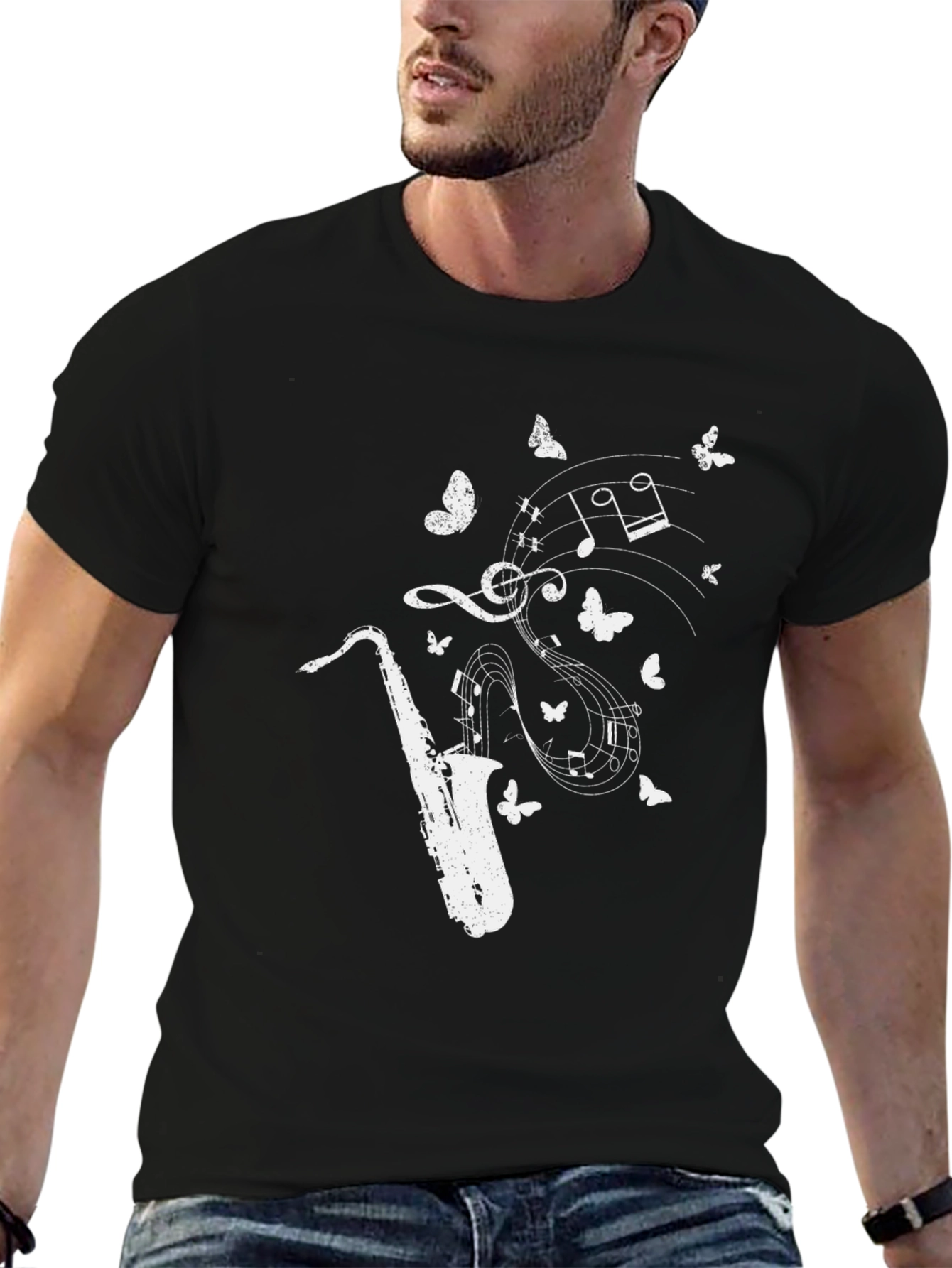 Saxophone Music Notes T-Shirt