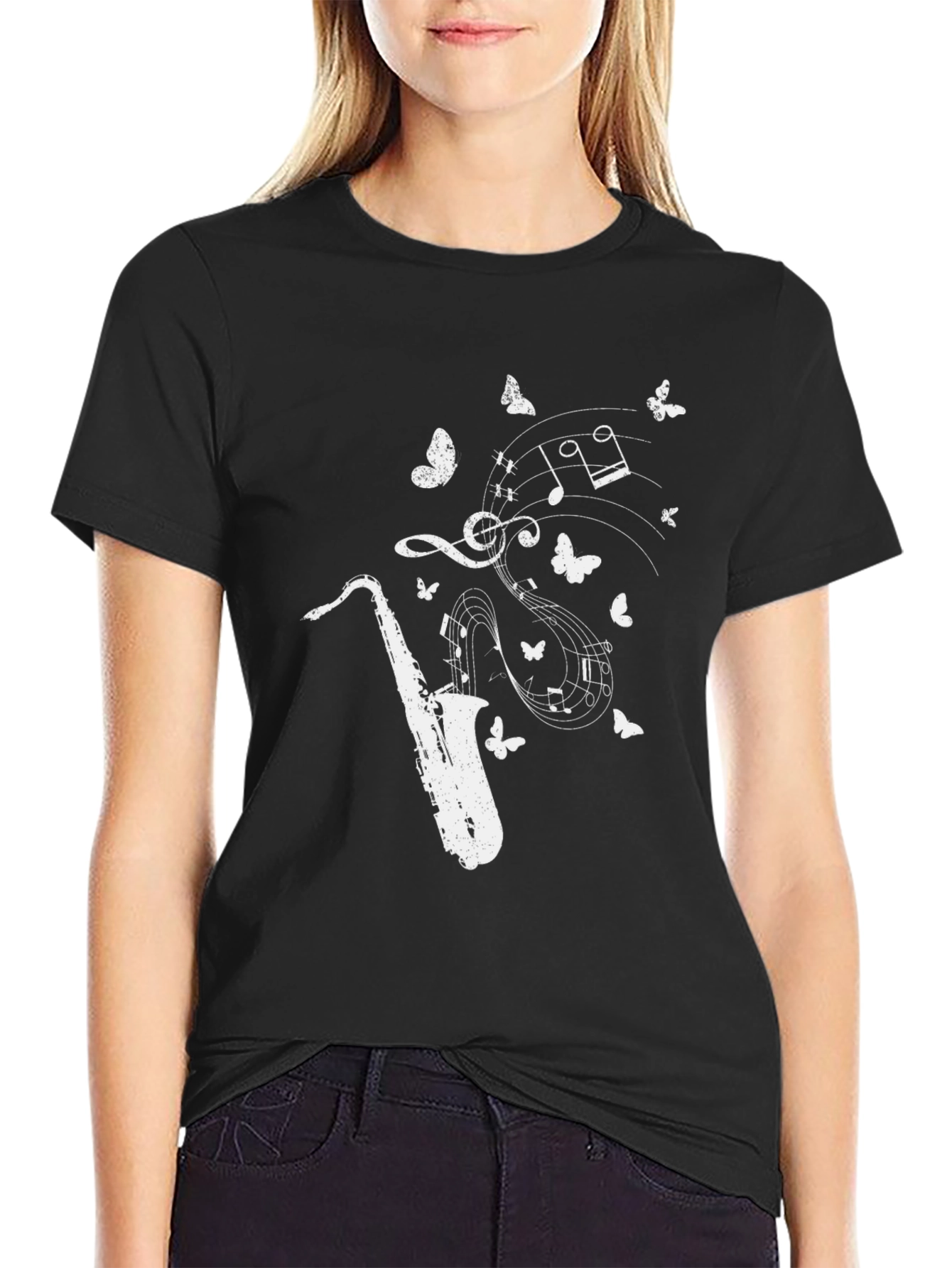 Saxophone Music Notes T-Shirt