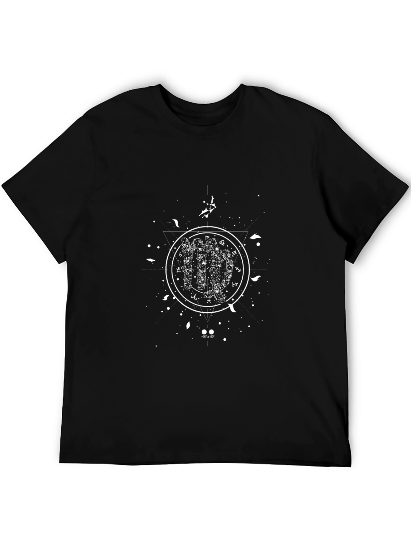 Celestial Zodiac Black T-Shirt
