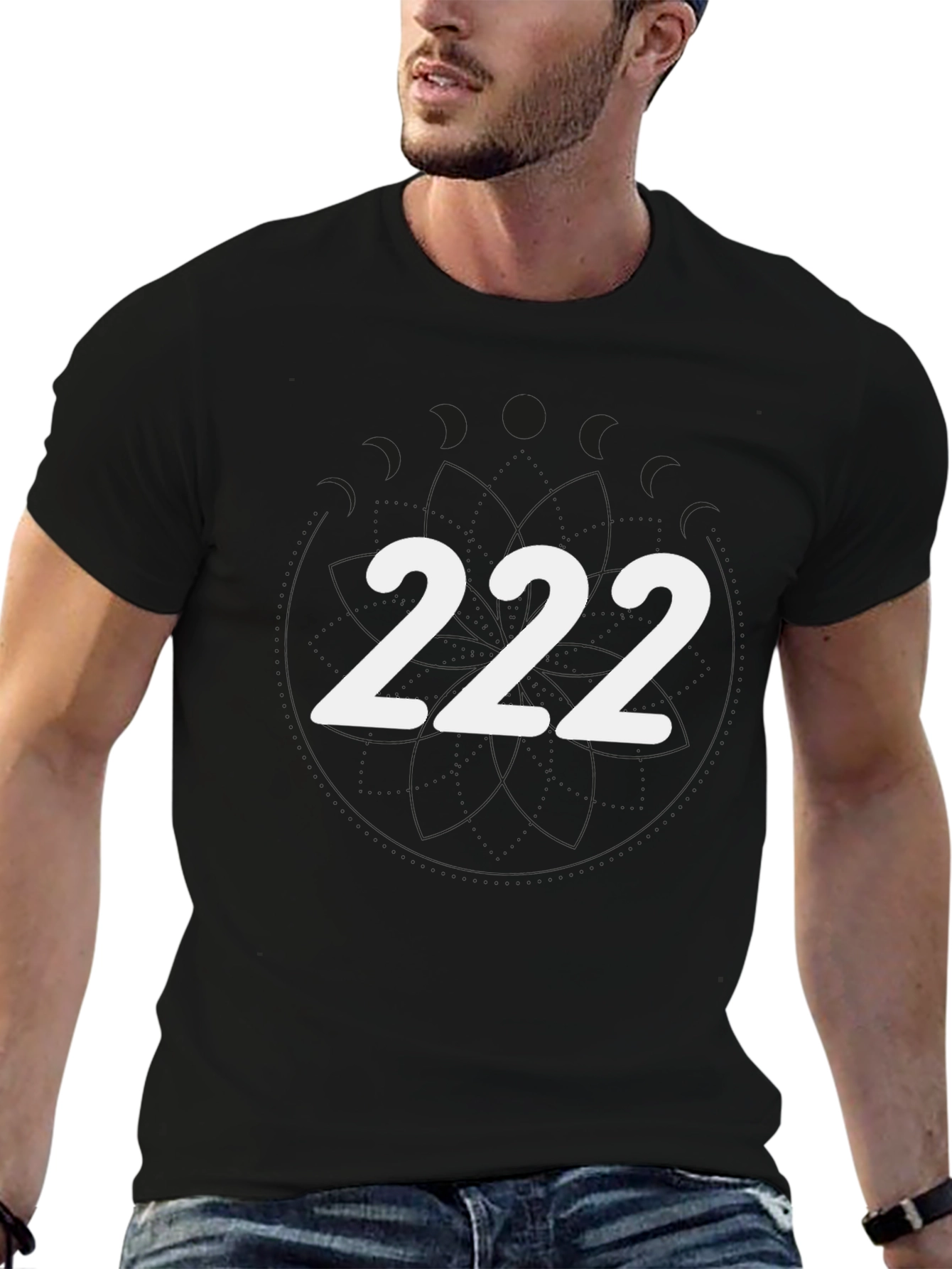 222 Graphic Tee - Soft Cotton Crew Neck T-Shirt