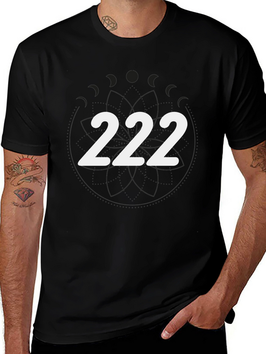 222 Graphic Tee - Soft Cotton Crew Neck T-Shirt