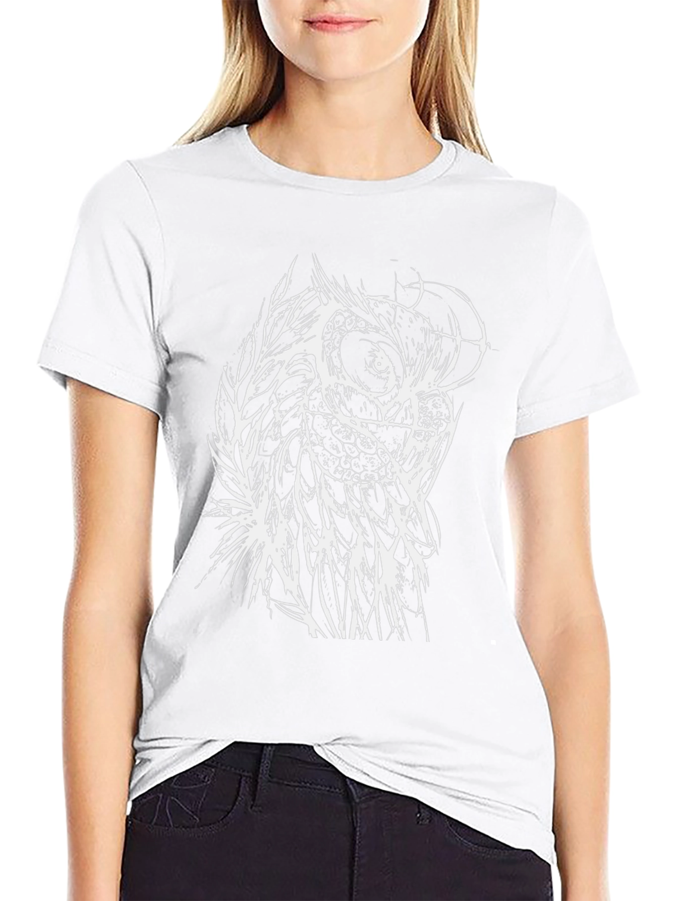 Owl Graphic Black T-Shirt - Unique Design