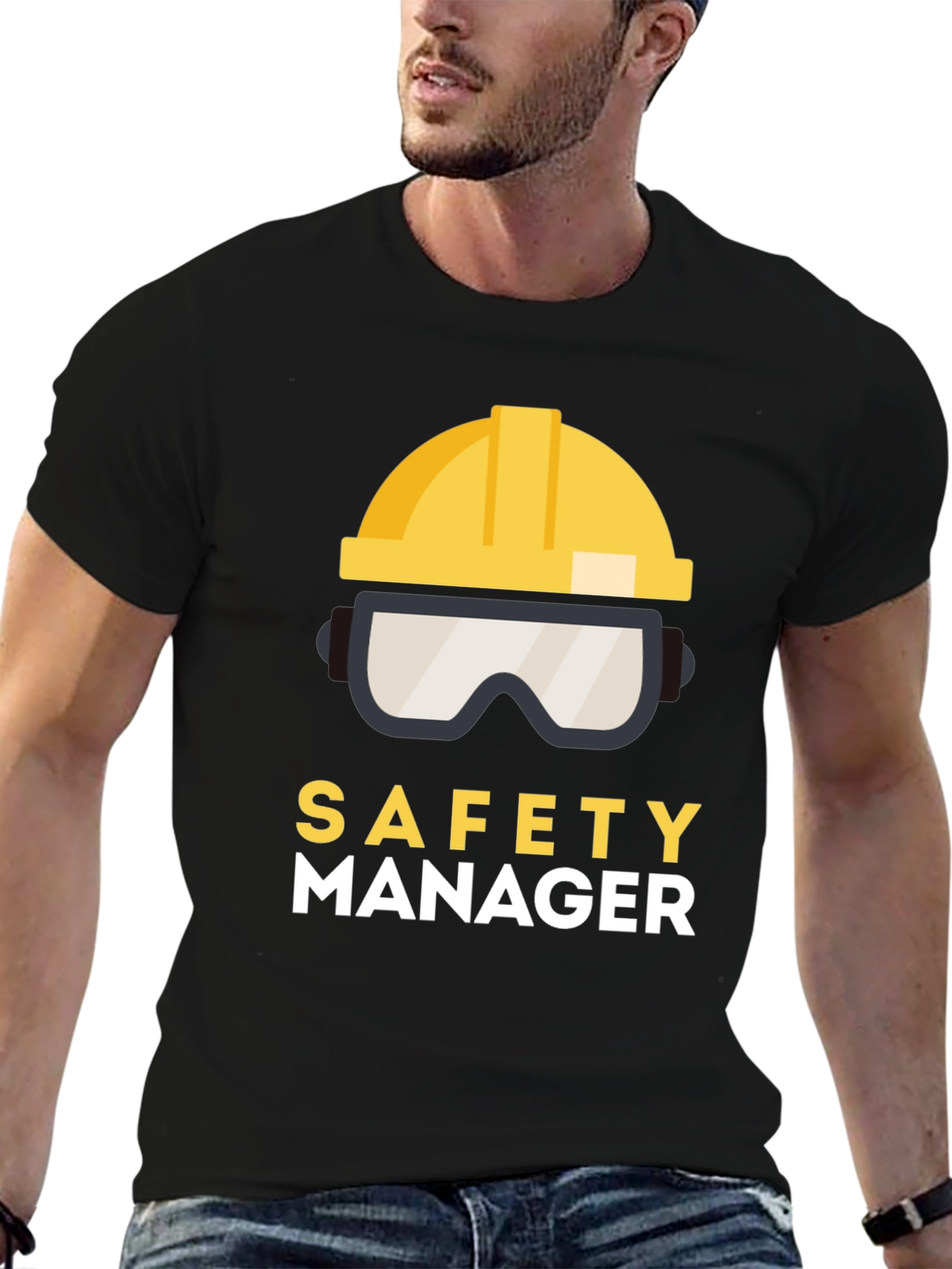 Safety Manager T-Shirt: Protective Gear Design