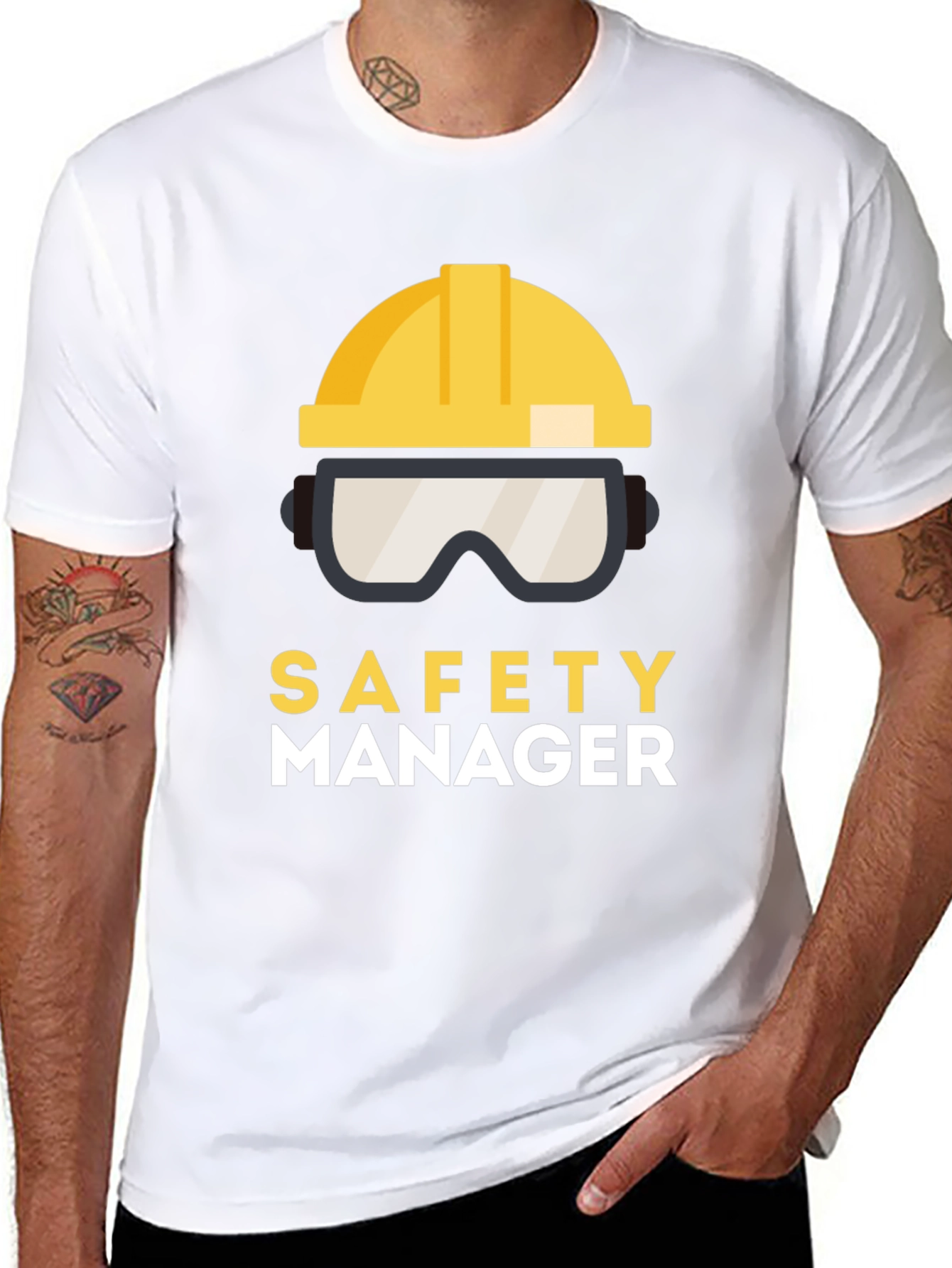 Safety Manager T-Shirt: Protective Gear Design