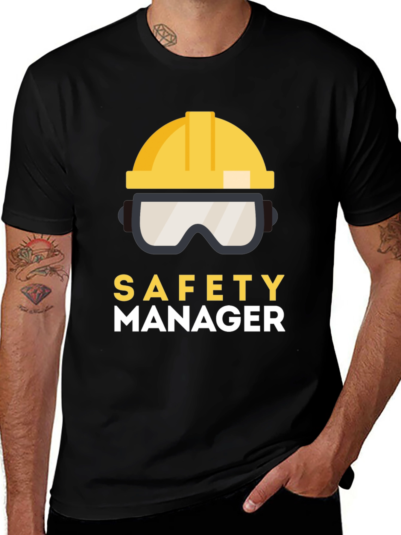 Safety Manager T-Shirt: Protective Gear Design