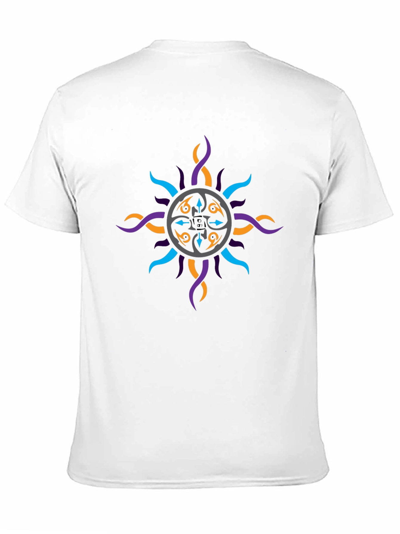 Graphic Print Mens Black T-Shirt