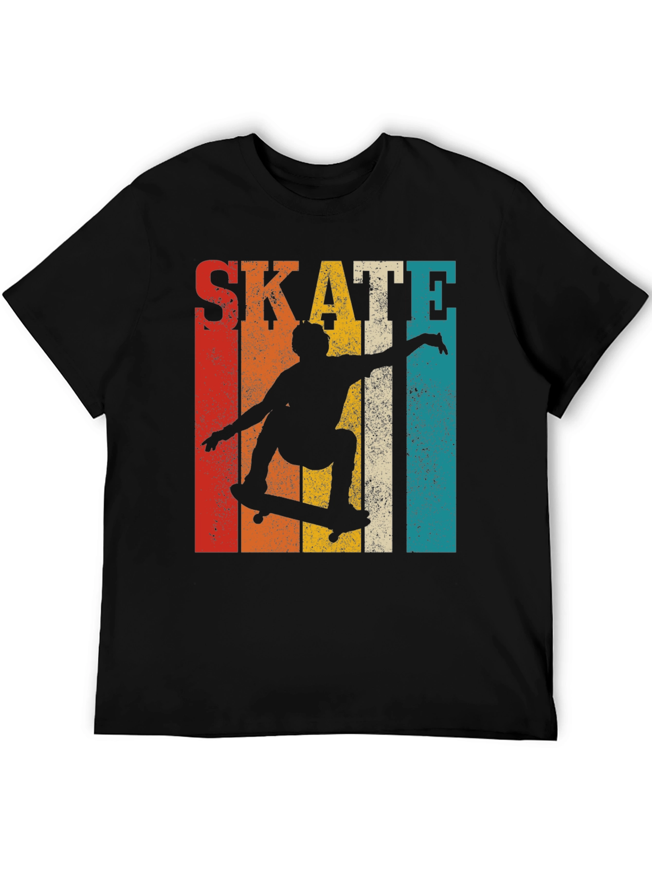Retro Skateboarding Graphic T-Shirt