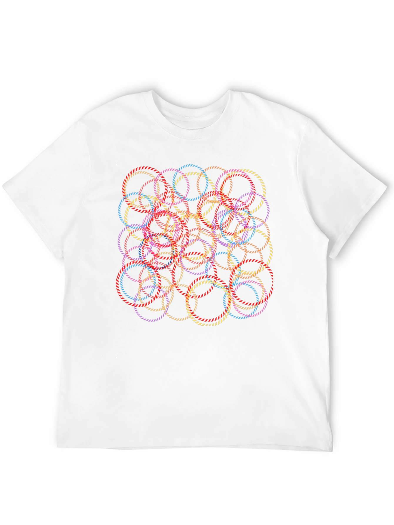Abstract Circle Graphic Print T-Shirt