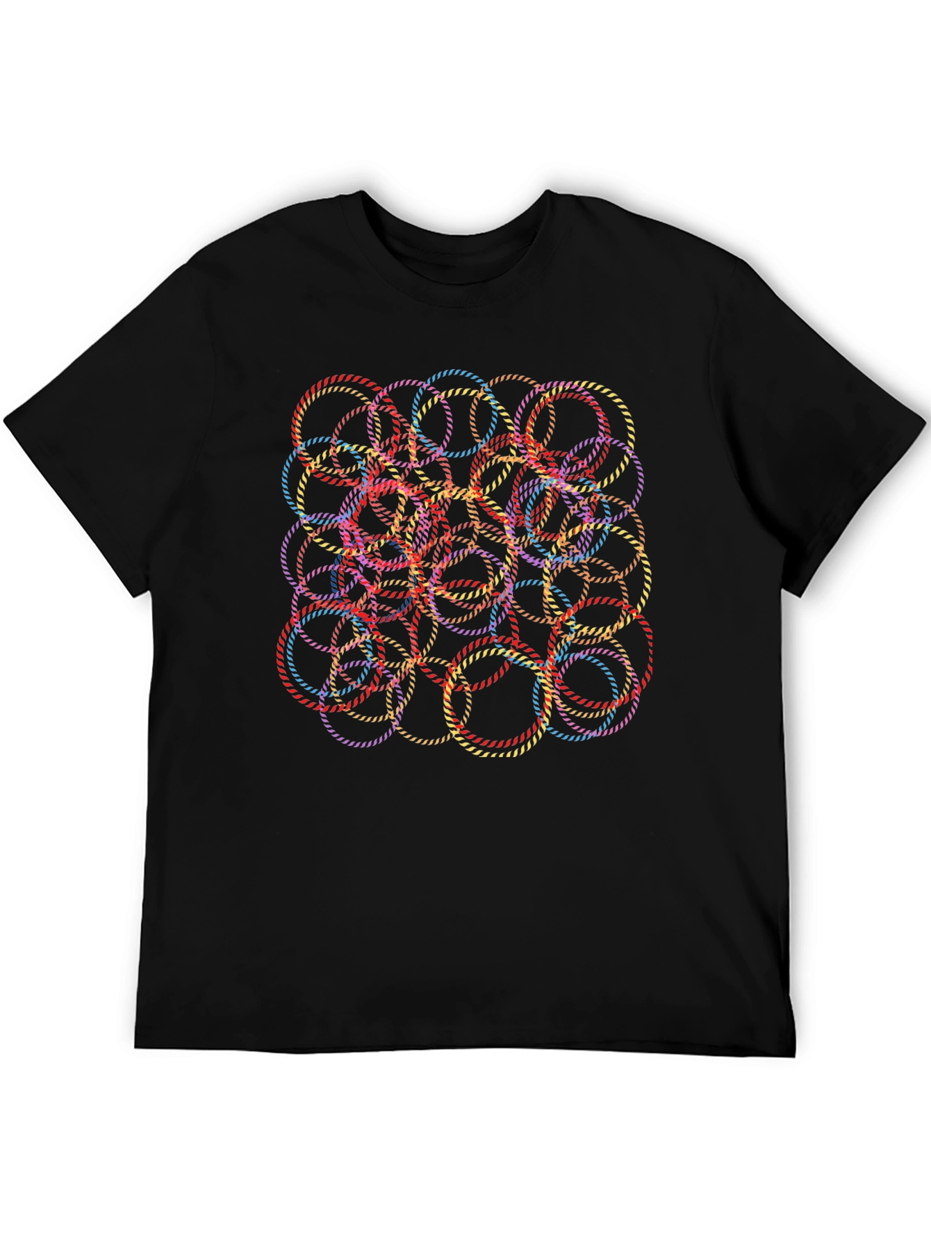 Abstract Circle Graphic Print T-Shirt