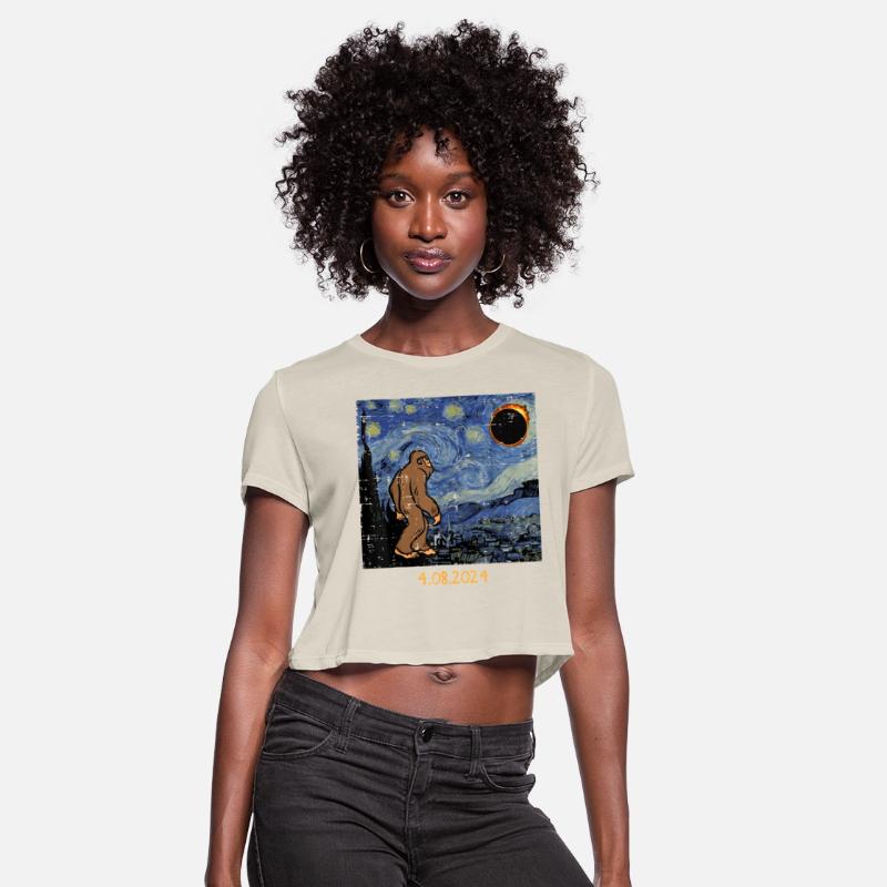 Solar Eclipse Bigfoot Starry Night Sasquatch