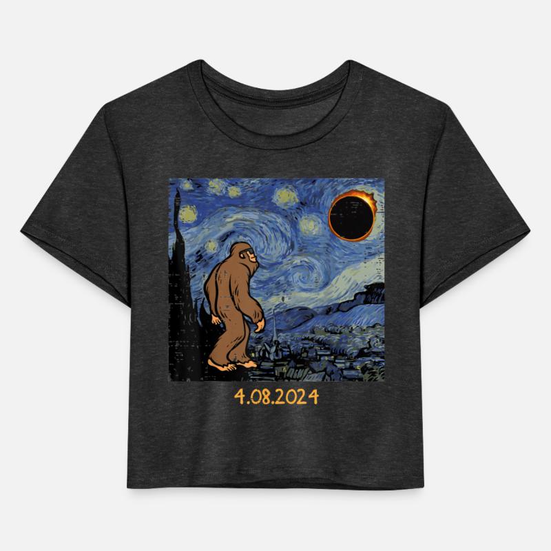 Solar Eclipse Bigfoot Starry Night Sasquatch