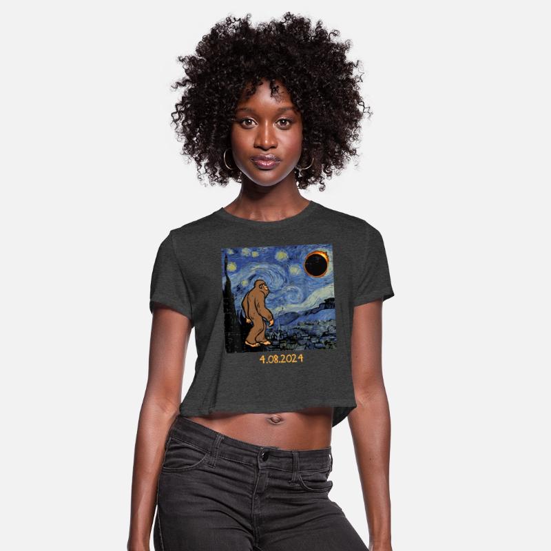 Solar Eclipse Bigfoot Starry Night Sasquatch