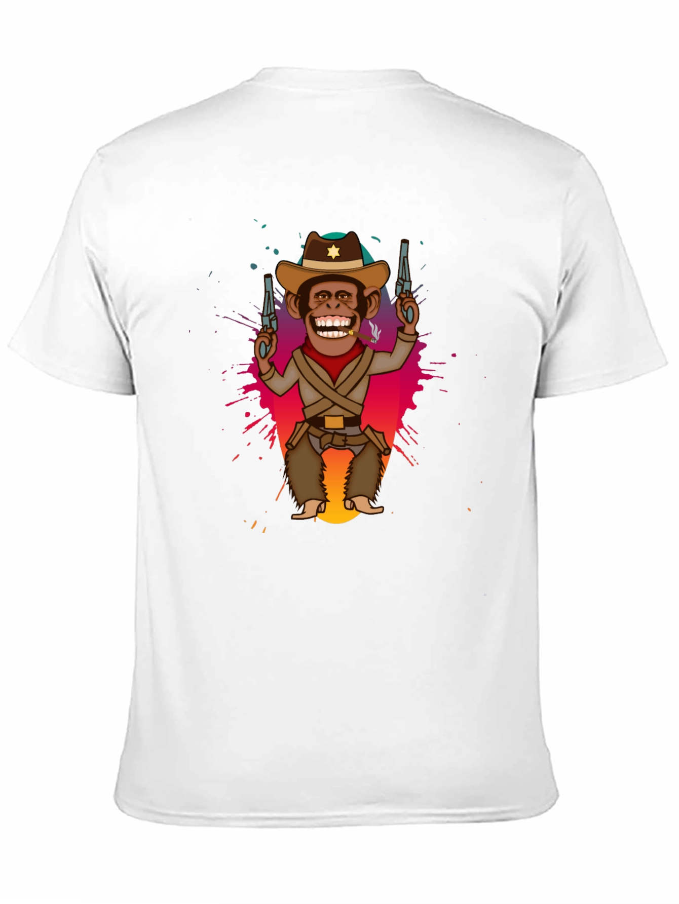 Cowboy Monkey Graphic T-Shirt
